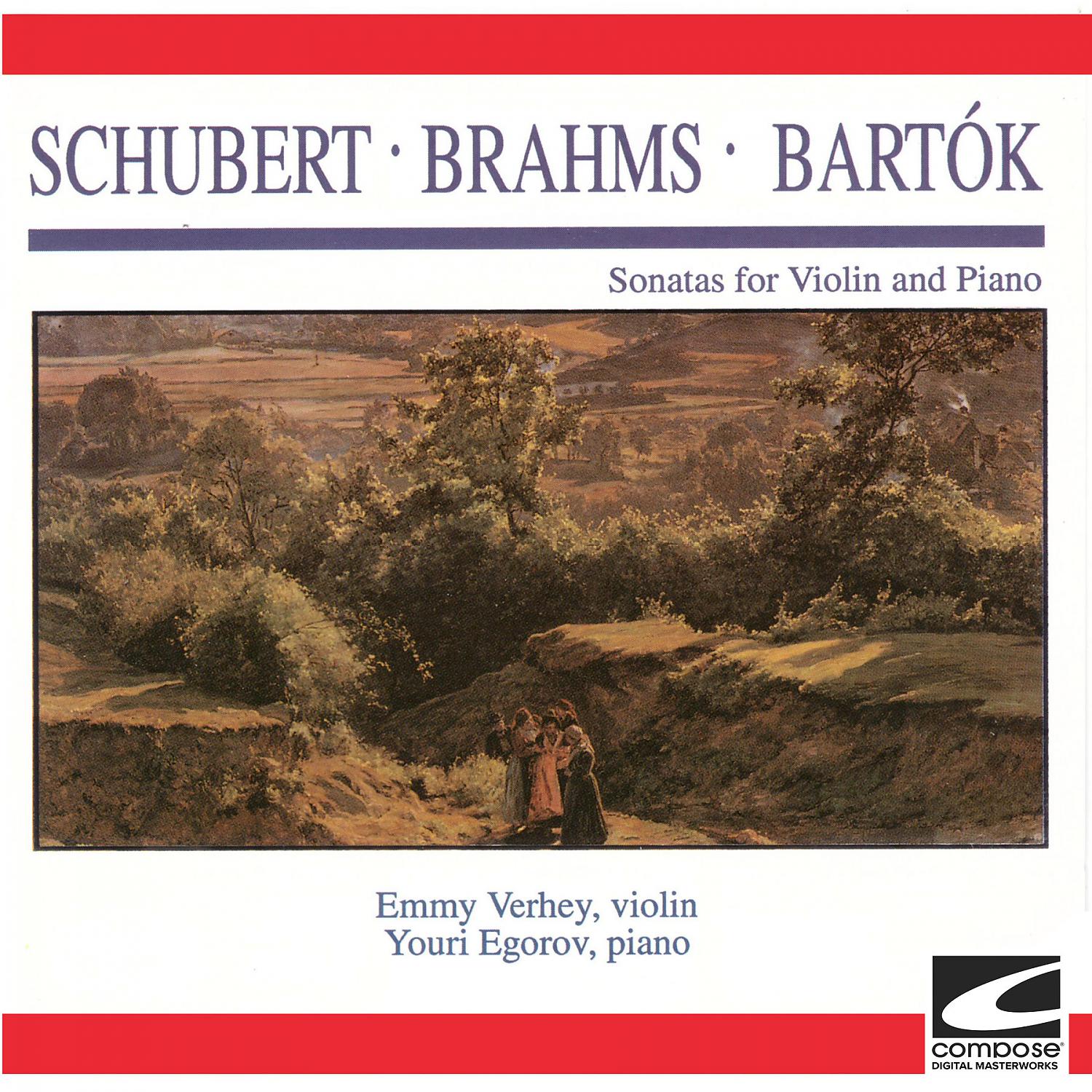 Постер альбома Schubert, Brahms, & Bartok: Sonatas for Violin and Piano