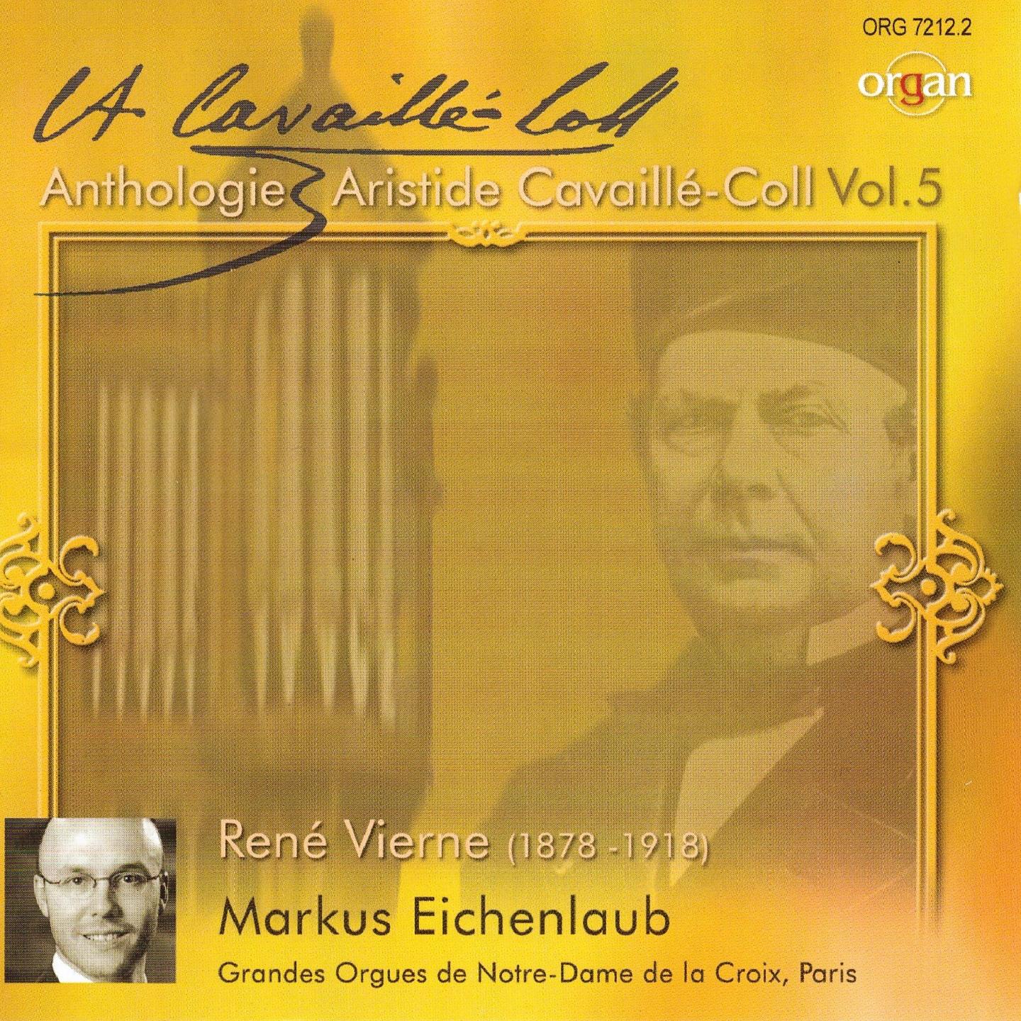 Постер альбома René Vierne: Anthologie Aristide Cavaillé-Coll, Vol. 5