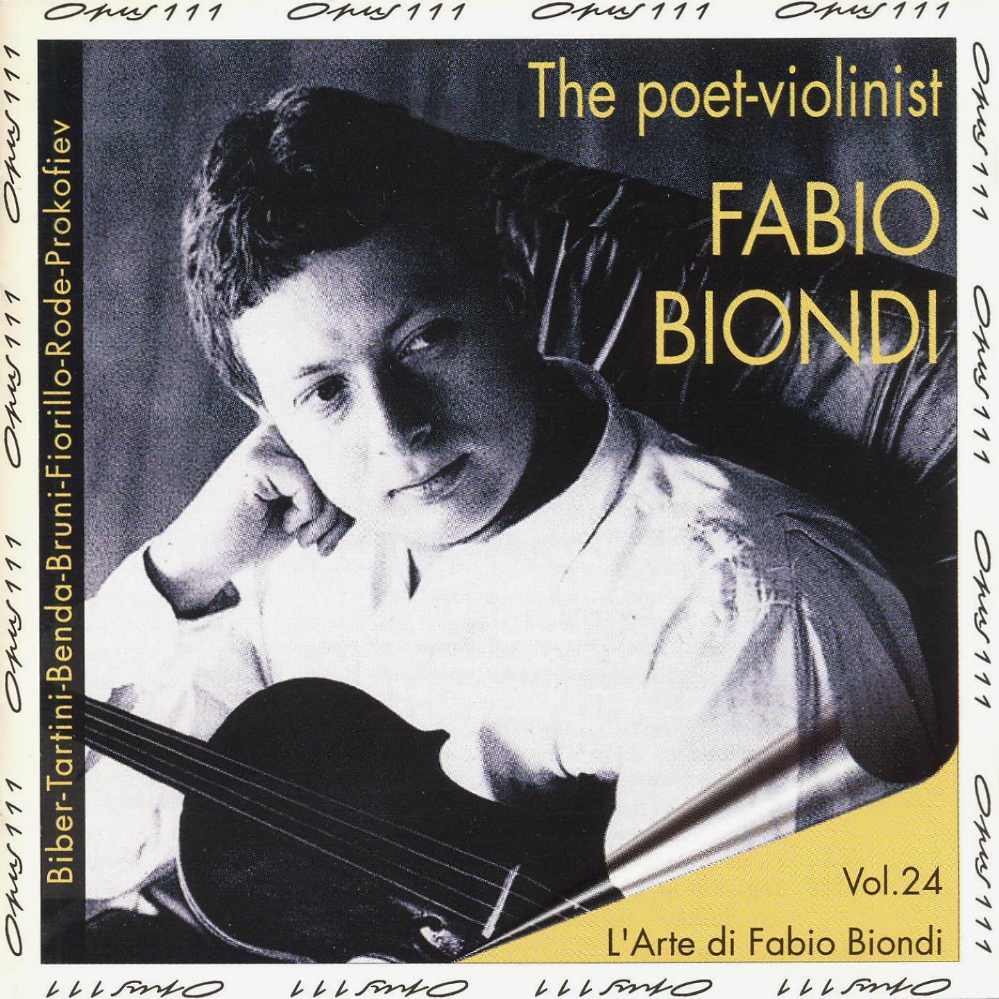 Постер альбома The Poet-Violinist: Fabio Biondi