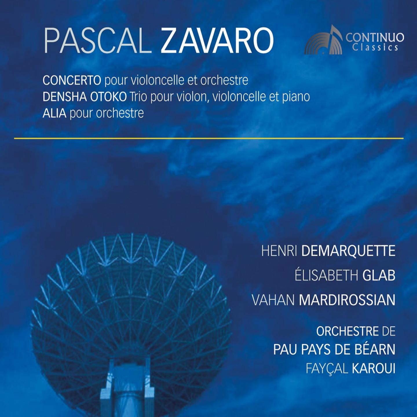 Постер альбома Concerto pour violoncelle et orchestre, Densha Otoko Trio pour violon, violoncelle et piano & Alia pour orchestre