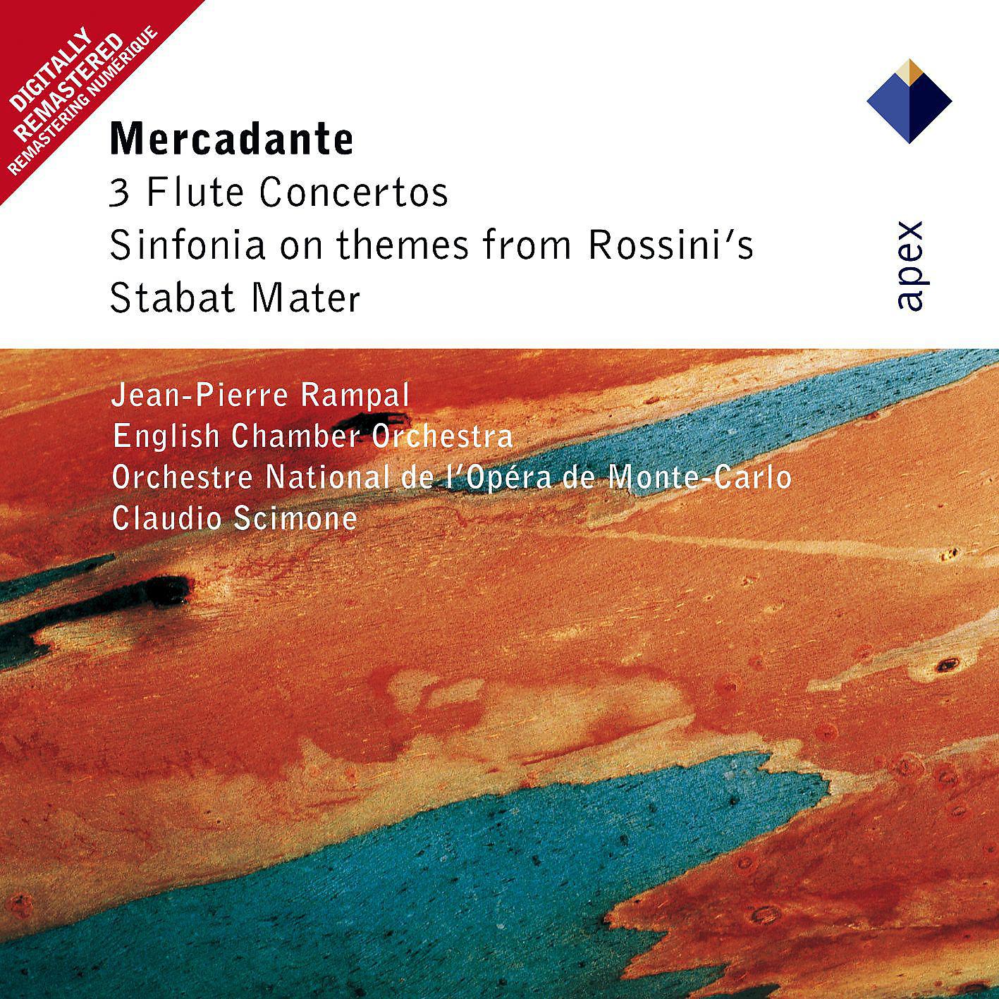 Постер альбома Mercadante : Flute Concertos & Sinfonia on Themes from Rossini's Stabat Mater  -  Apex
