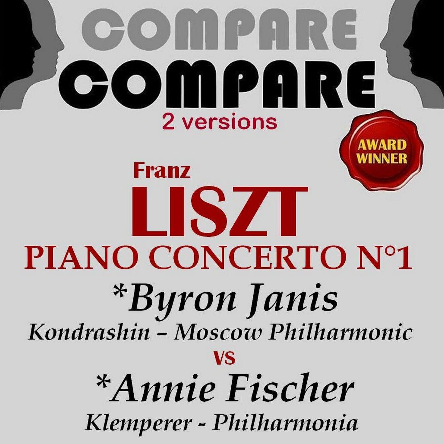 Постер альбома Liszt: Piano Concerto No. 1, Annie Fischer vs. Byron Janis