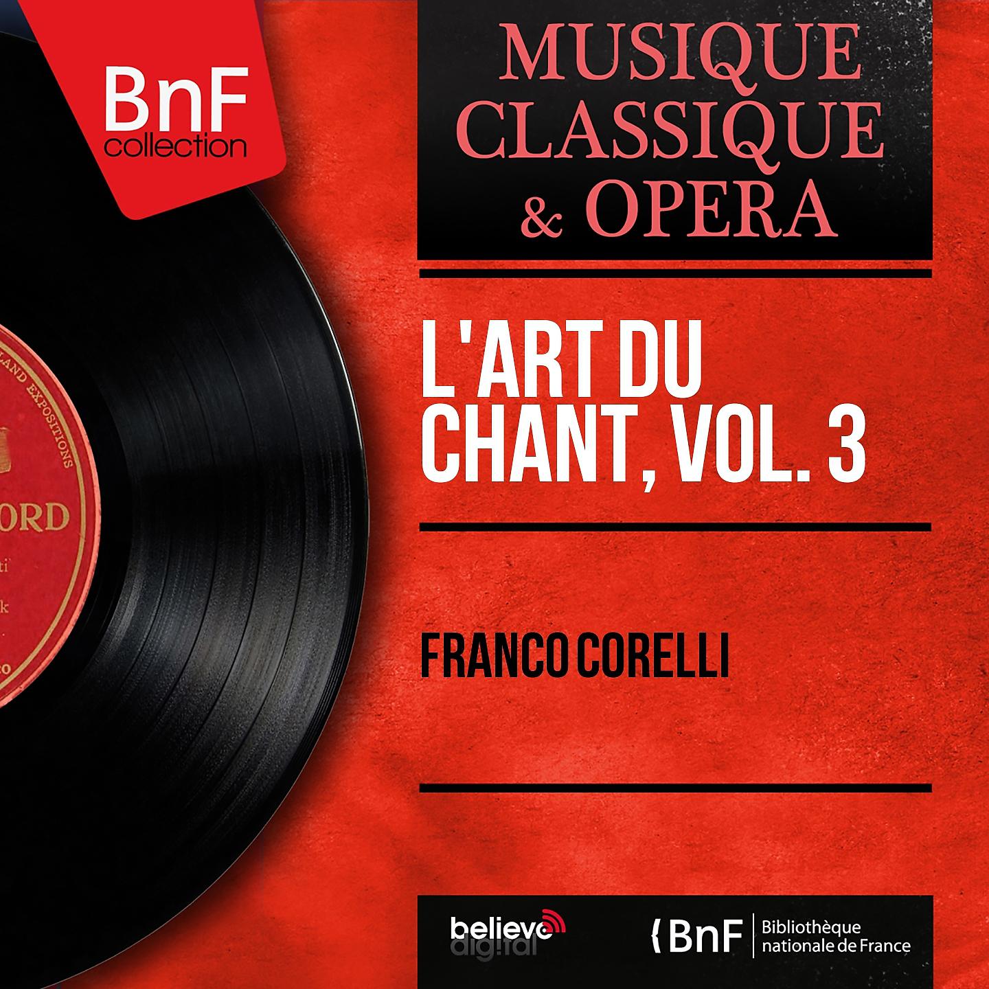 Постер альбома L'art du chant, vol. 3