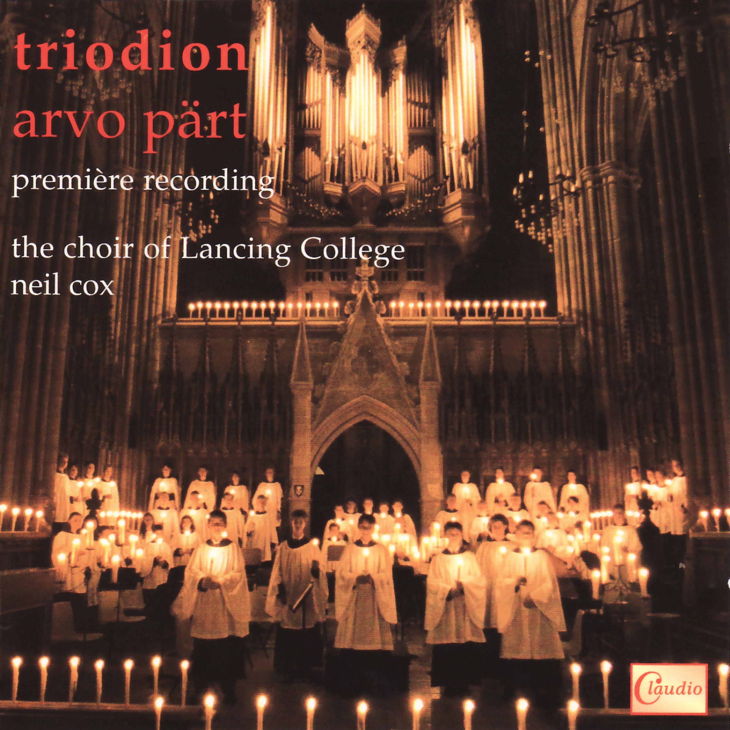 Постер альбома Arvo Pärt - Triodion