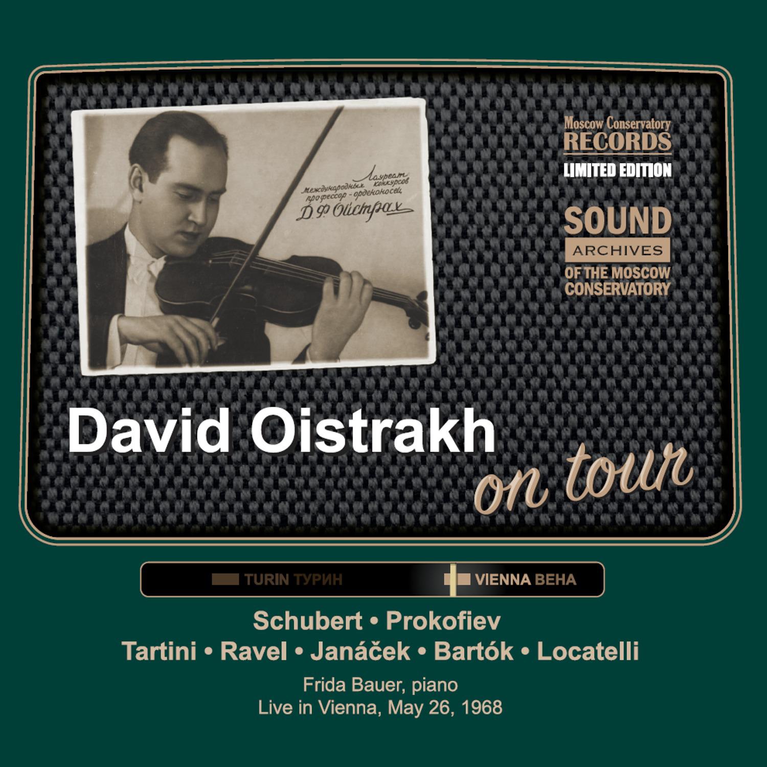 Постер альбома David Oistrakh on Tour. Live in Vienna, 1968