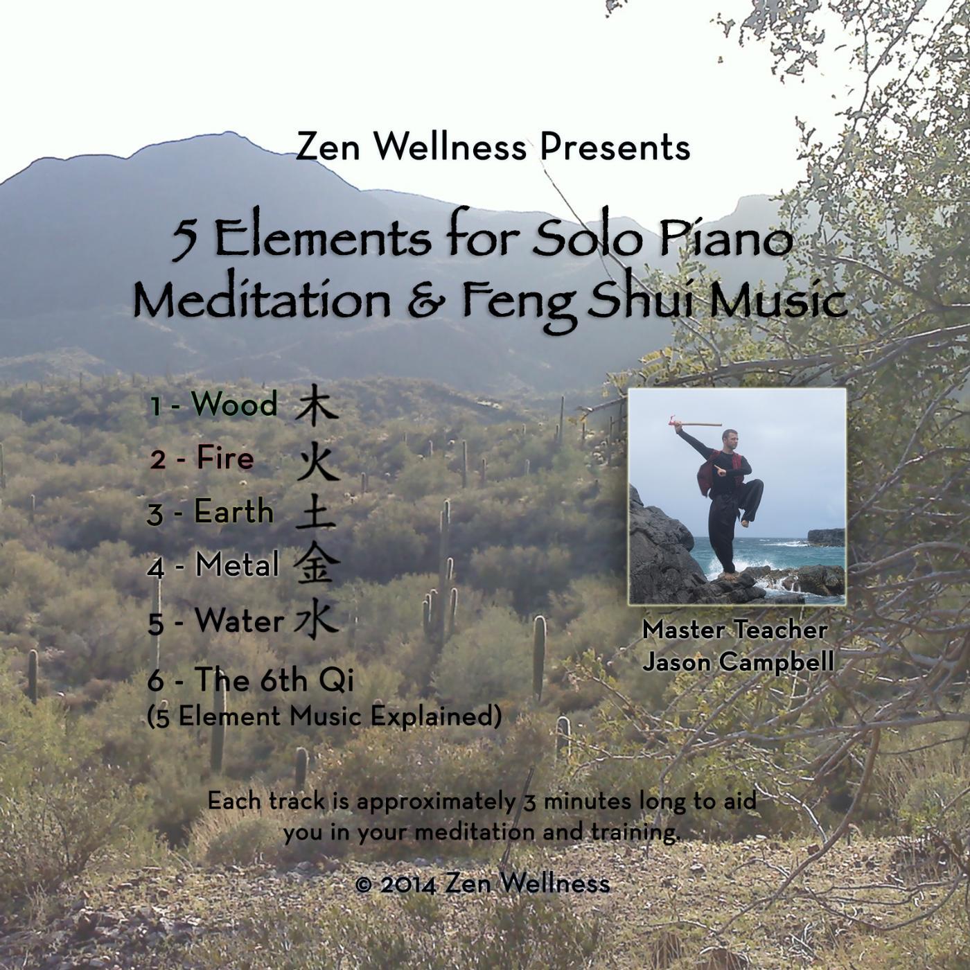 Постер альбома 5 Elements for Solo Piano Meditation and Feng Shui Music