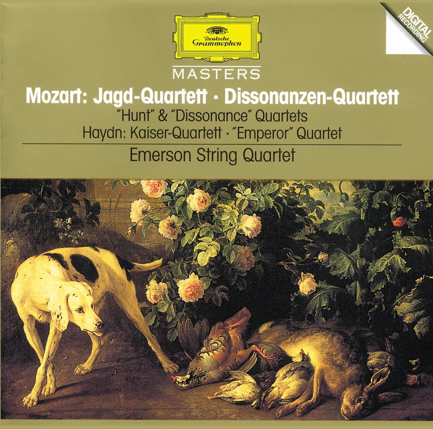 Постер альбома Mozart, W.A.: String Quartets K. 458 "Hunt"; K. 465 "Dissonance" / Haydn, J.: String Quartet, Op.76 No.3 "Emperor"