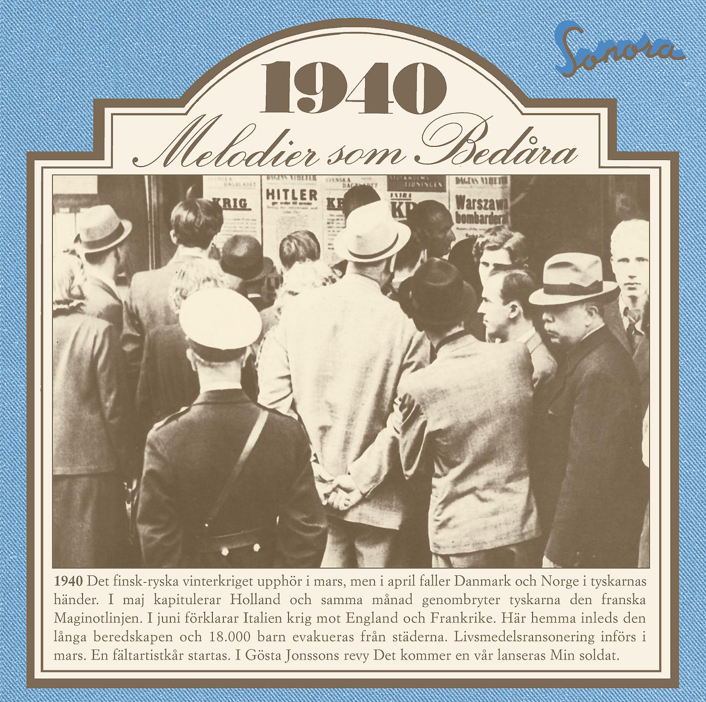 Постер альбома Melodier som bedåra 1940