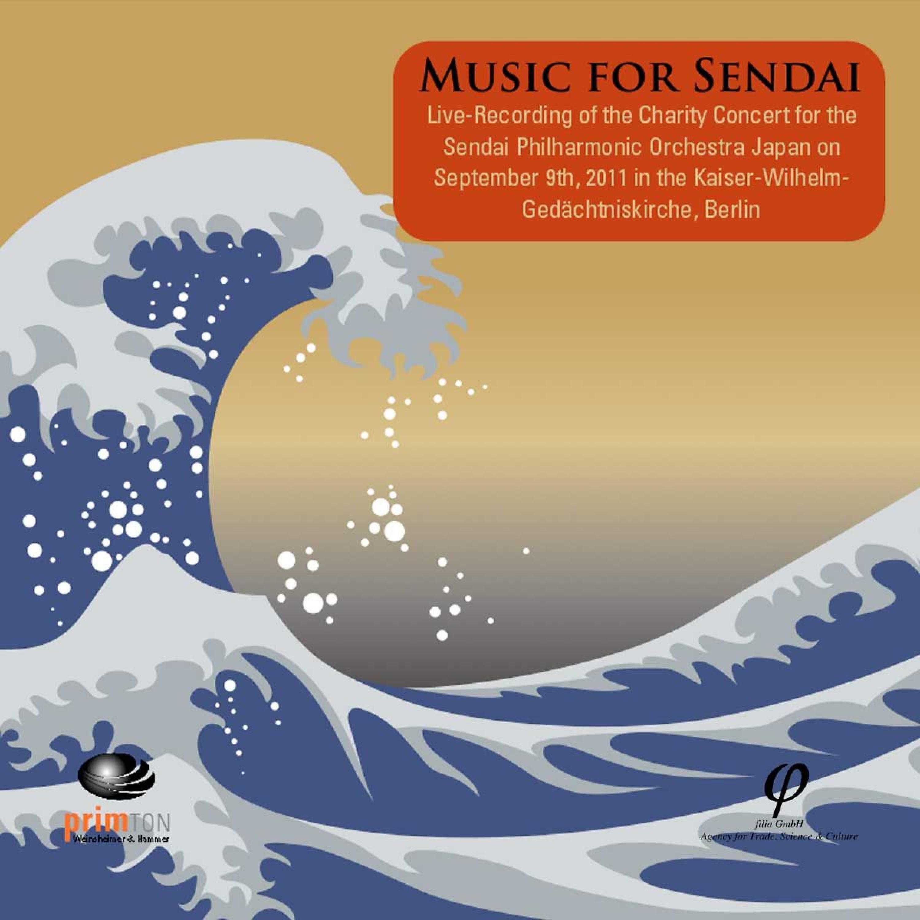 Постер альбома Elgar, Mozart, Dvořák, Kupkovič, Bamba, Ives & Bach: Music for Sendai