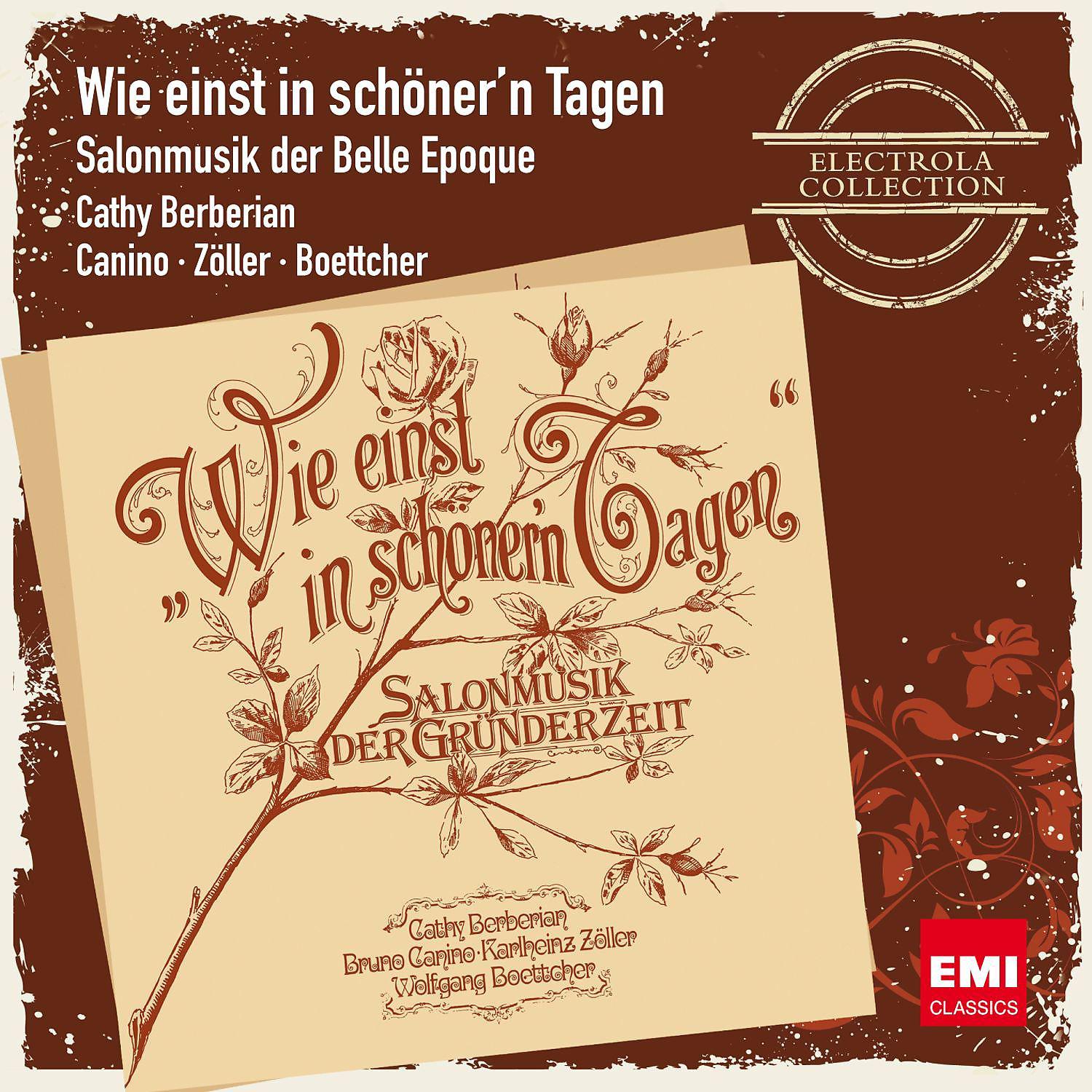 Постер альбома Wie einst in schöner'n Tagen - Salonmusik der Belle Epoque