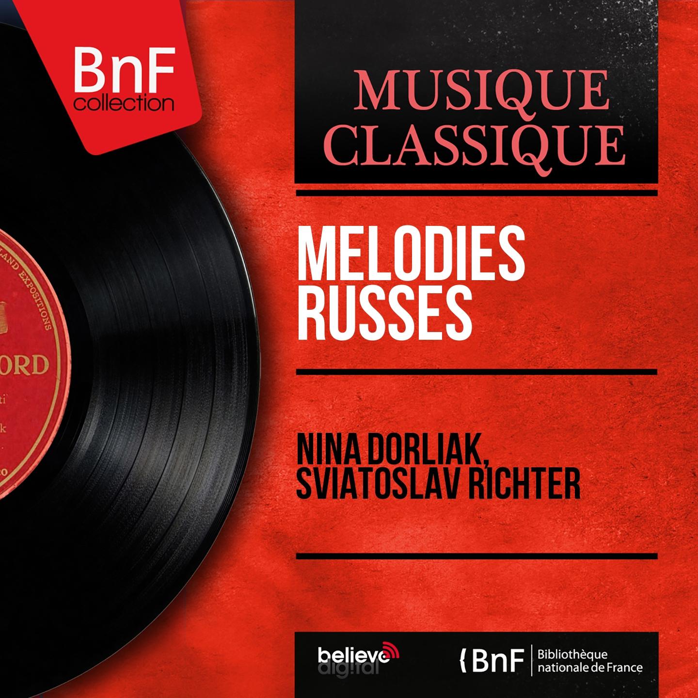 Постер альбома Mélodies russes (Live, Mono Version)