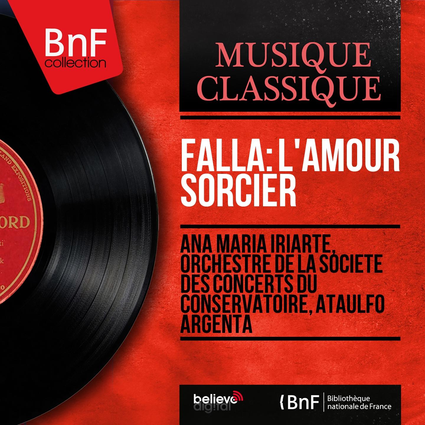 Постер альбома Falla: L'amour sorcier (Mono Version)