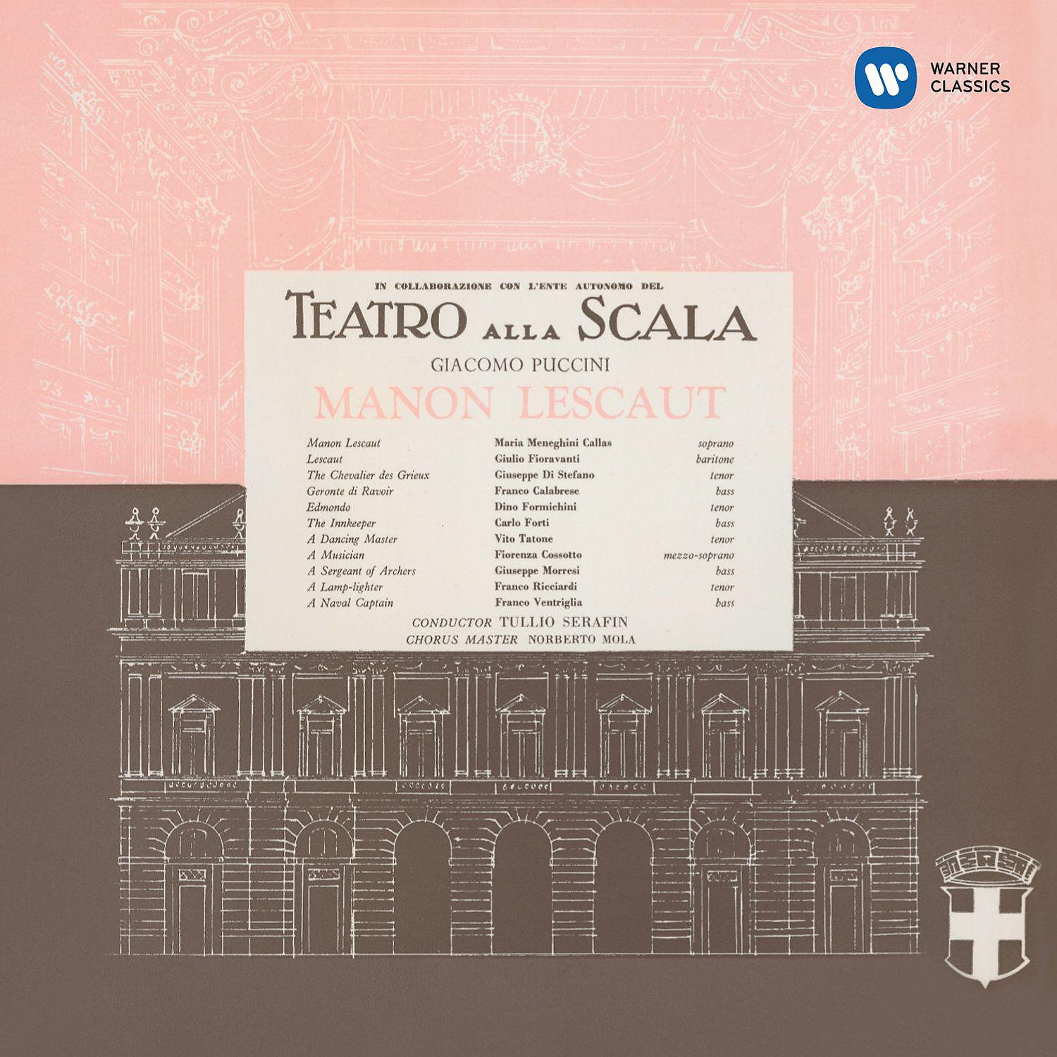 Постер альбома Puccini: Manon Lescaut (1957 - Serafin) - Callas Remastered
