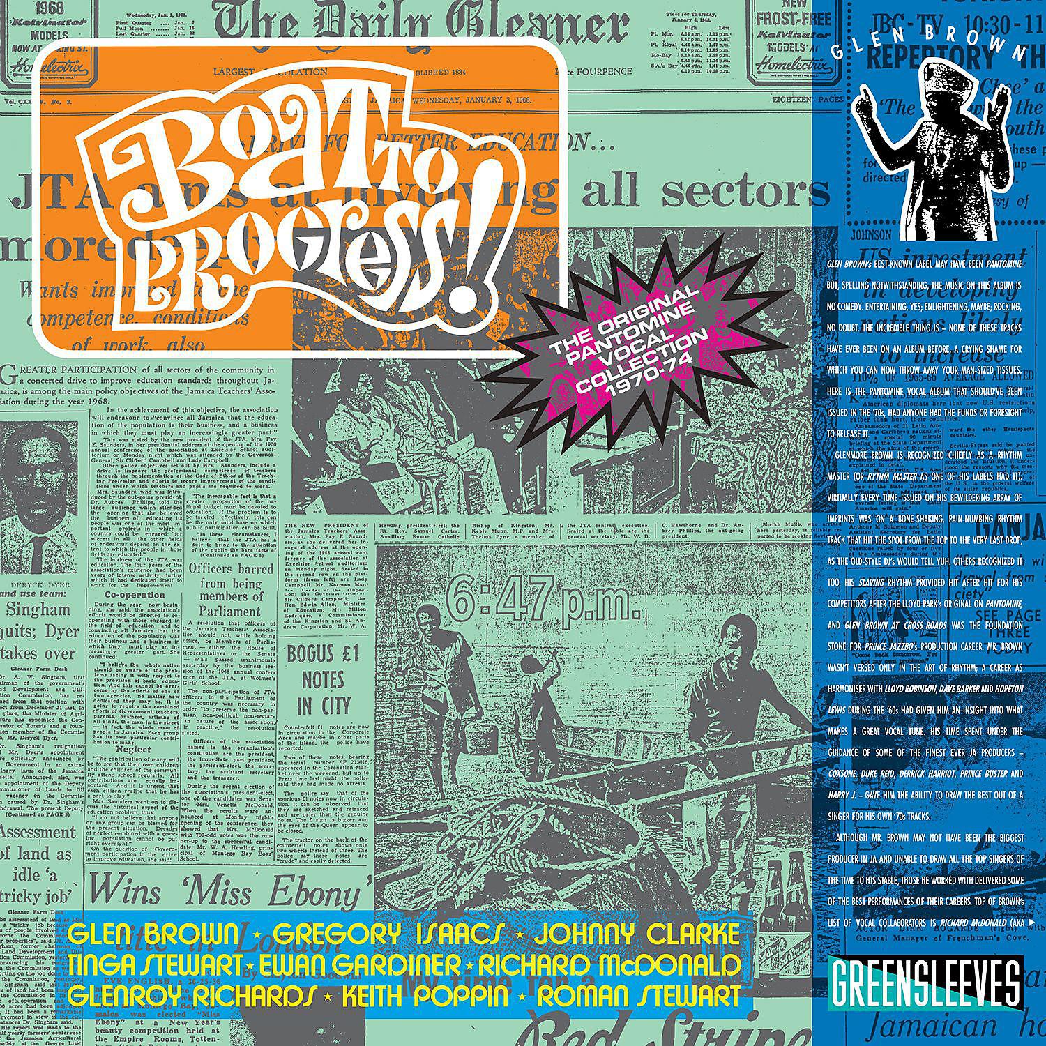 Постер альбома Glen Brown: Boat To Progress - The Original Pantomine Vocal Collection 1970-74