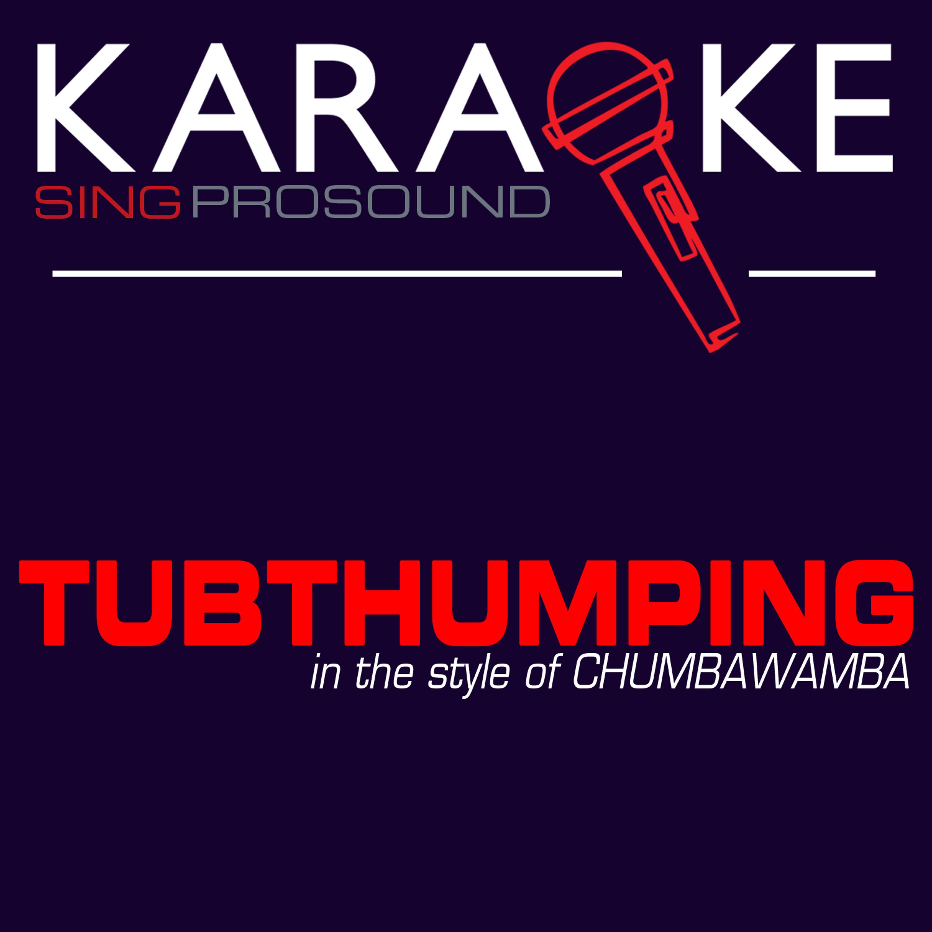 Постер альбома Tubthumping (In the Style of Chumbawamba) [Karaoke Version]