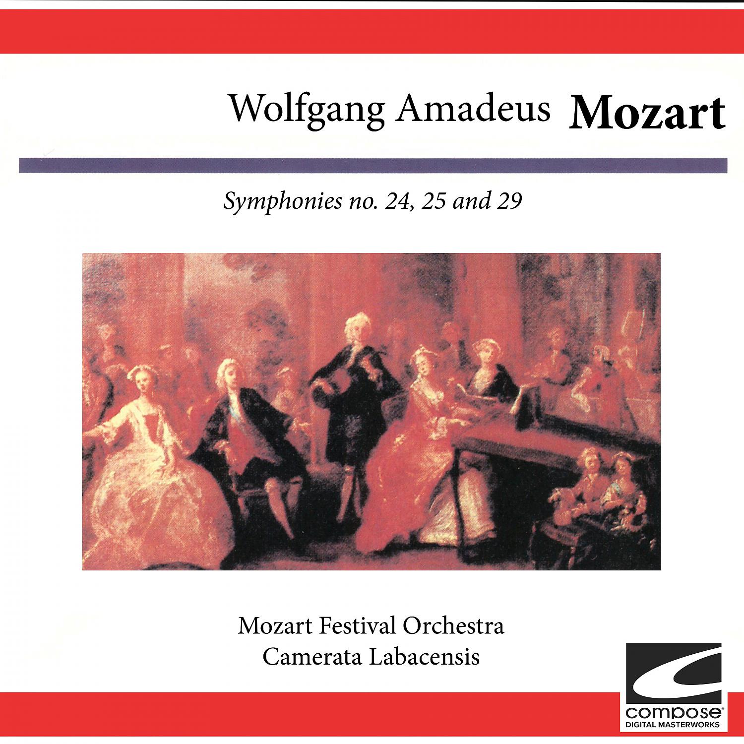 Постер альбома Wolfgang Amadus Mozart: Symphonies no. 24, 25 and 29