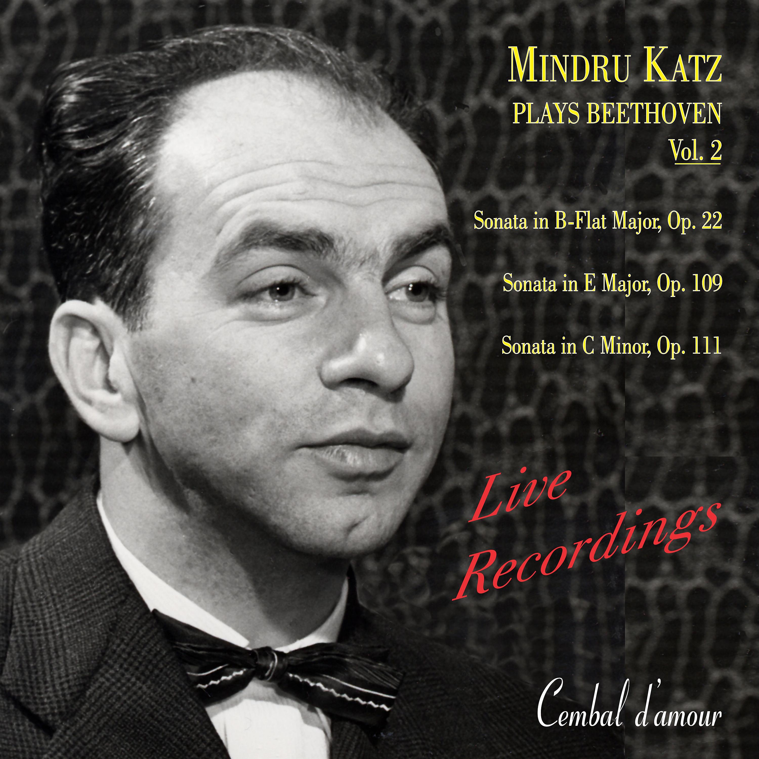 Постер альбома Mindru Katz Plays Beethoven, Vol. 2