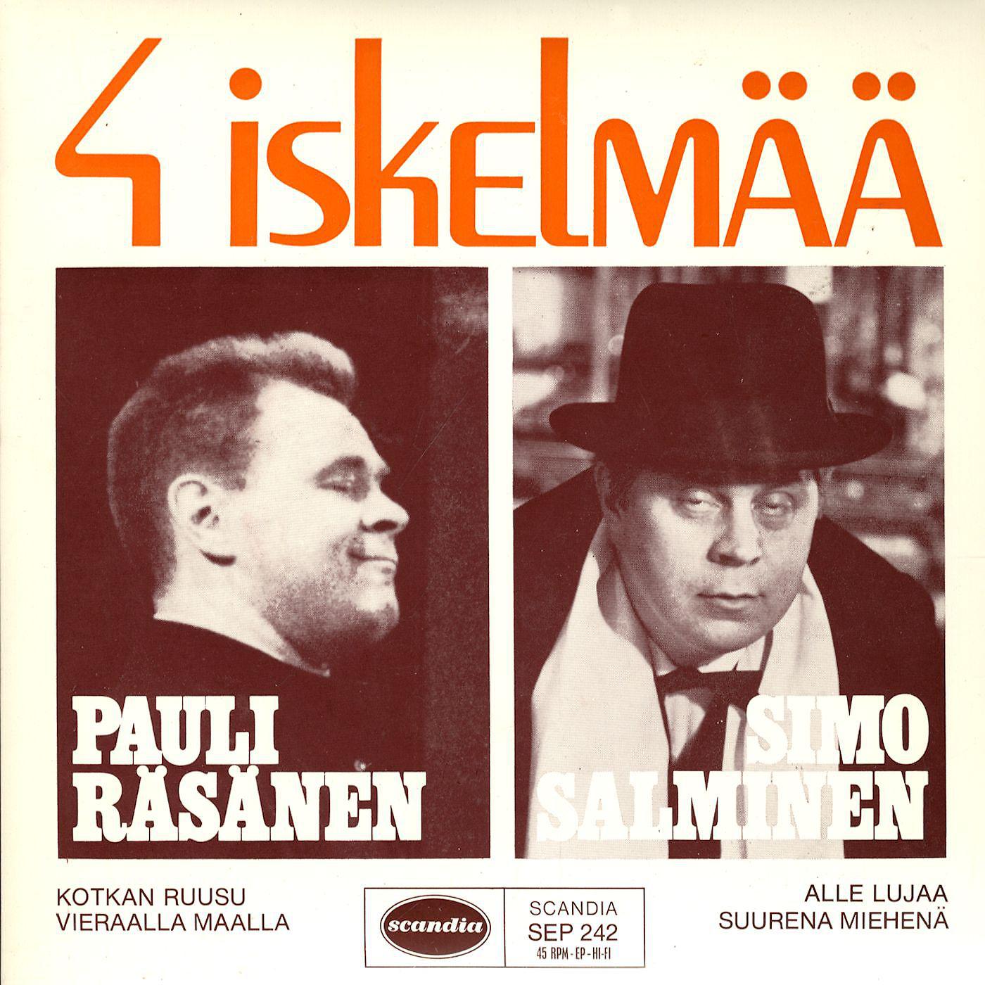 Постер альбома 4 iskelmää