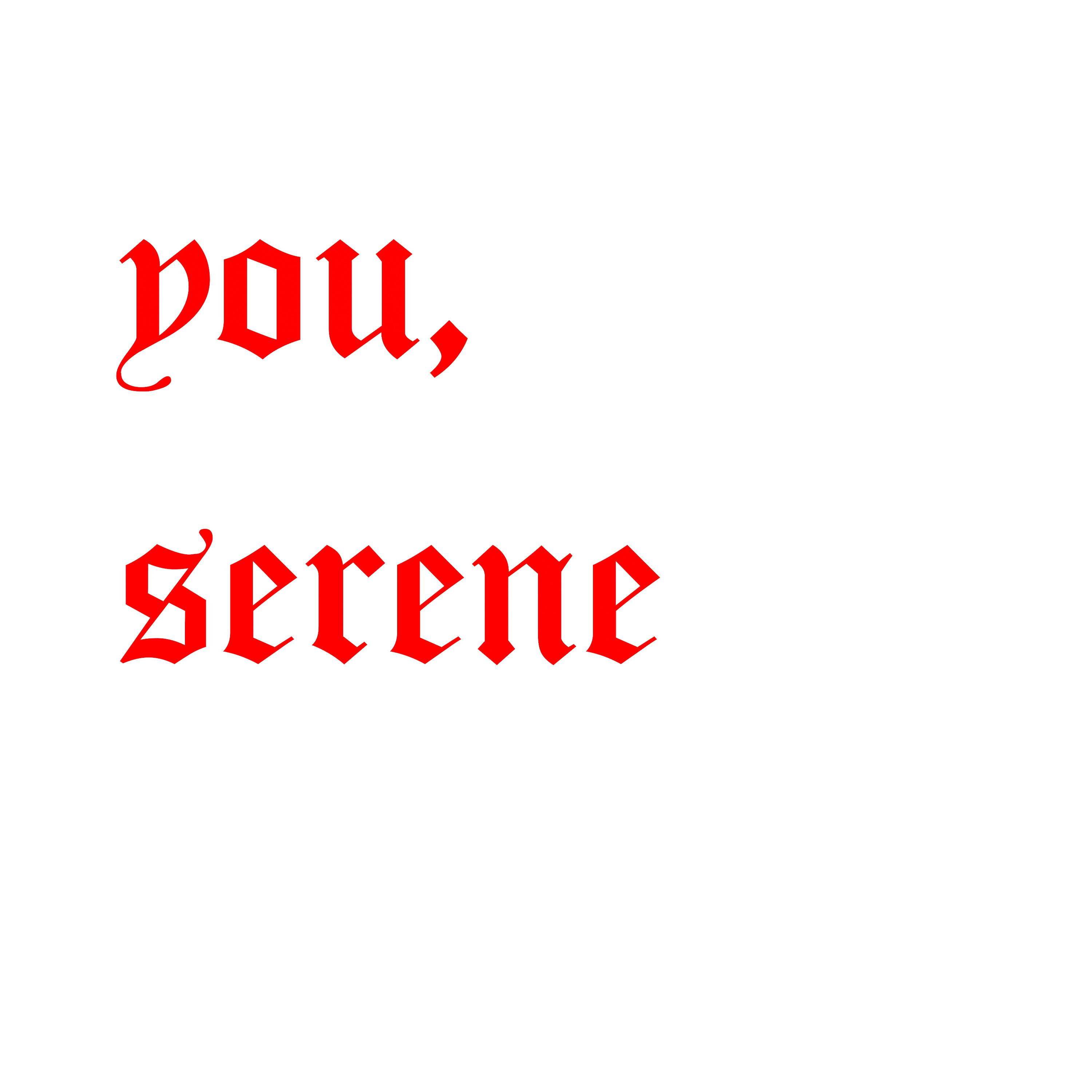 Постер альбома You, Serene