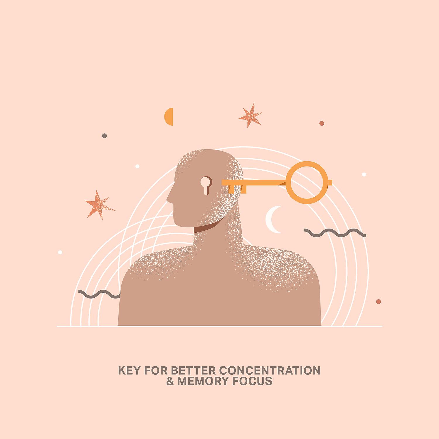 Постер альбома Key for Better Concentration & Memory: Study Focus Meditation