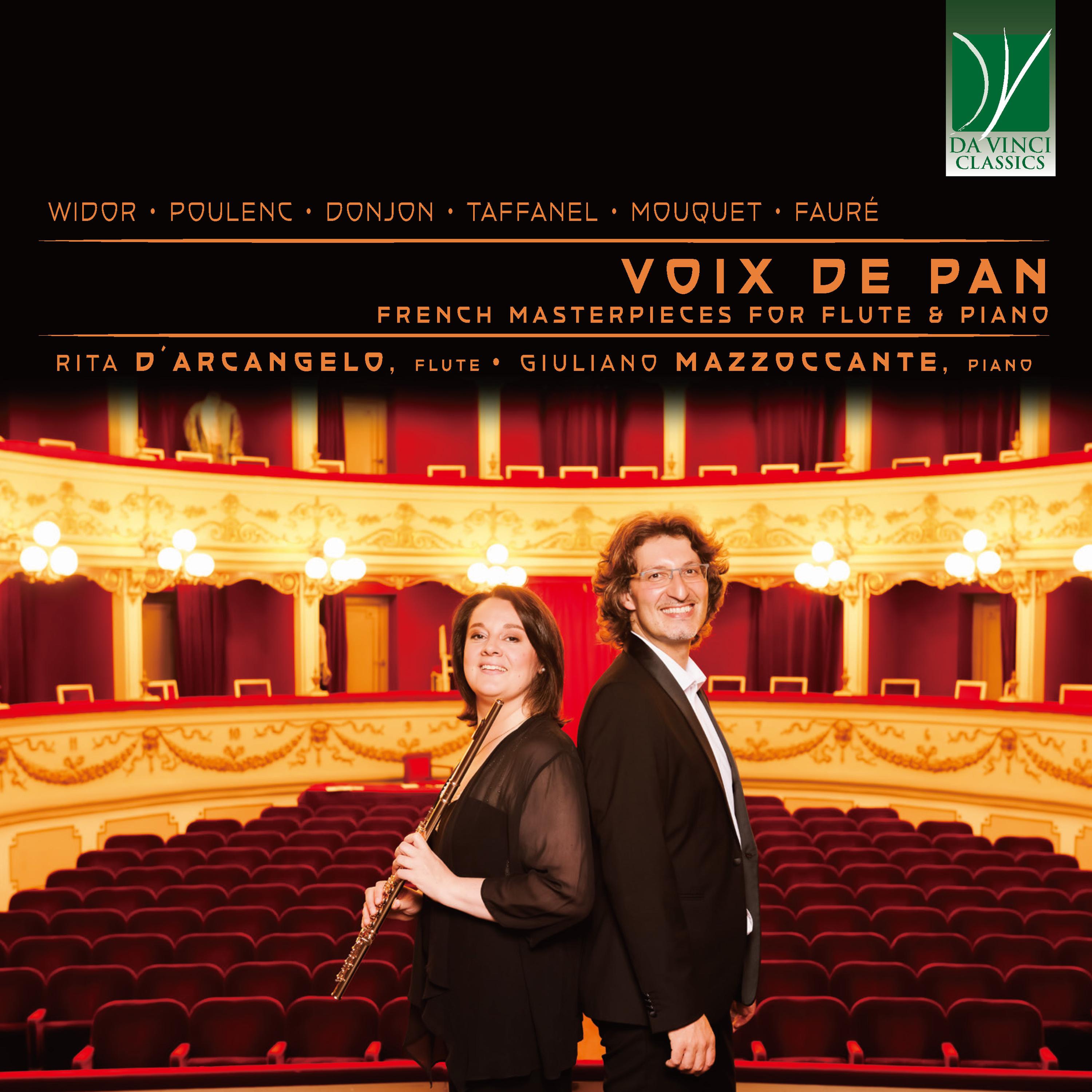 Постер альбома Widor, Poulenc, Donjon, Taffanel, Mouquet, Fauré: Voix De Pan