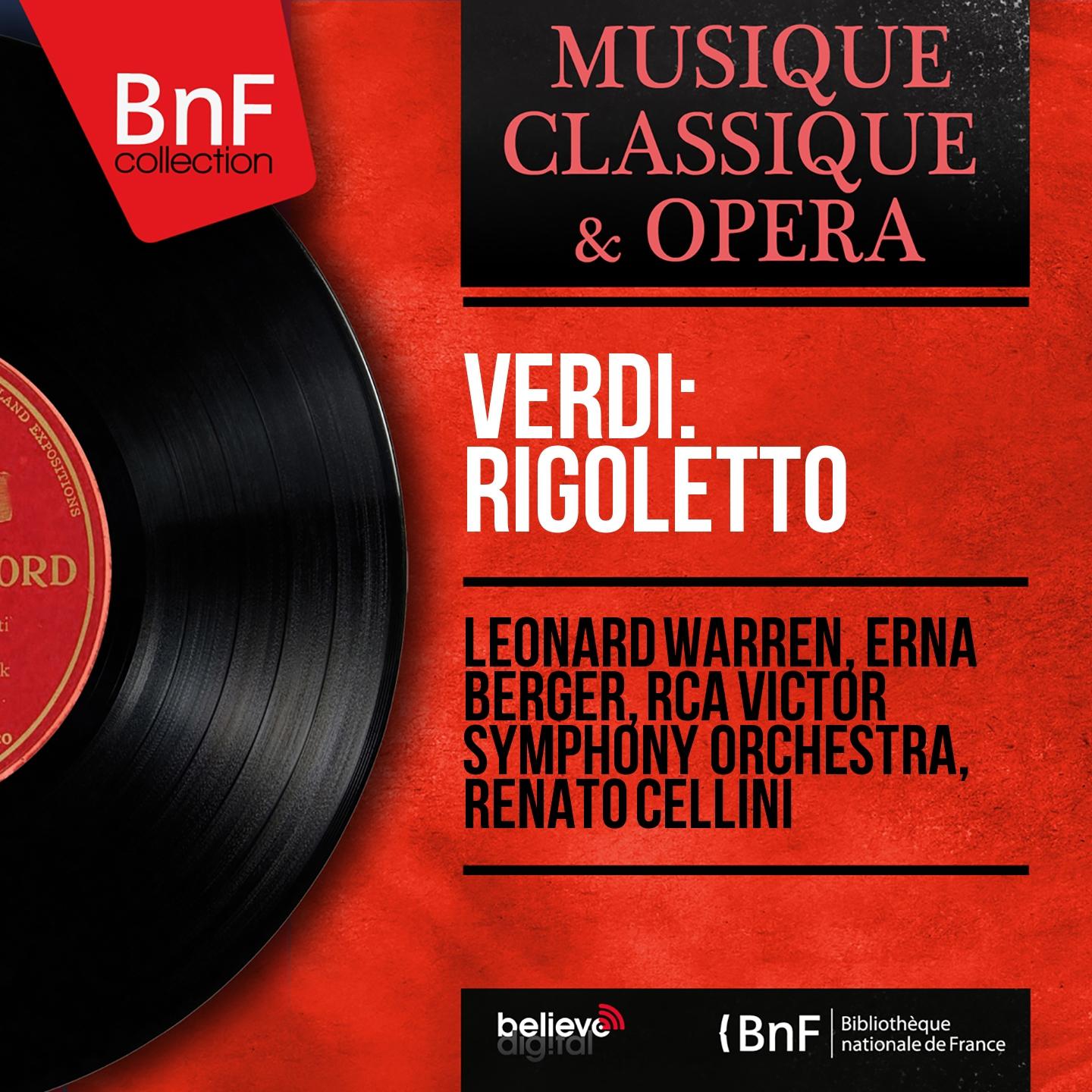 Постер альбома Verdi: Rigoletto (Mono Version)