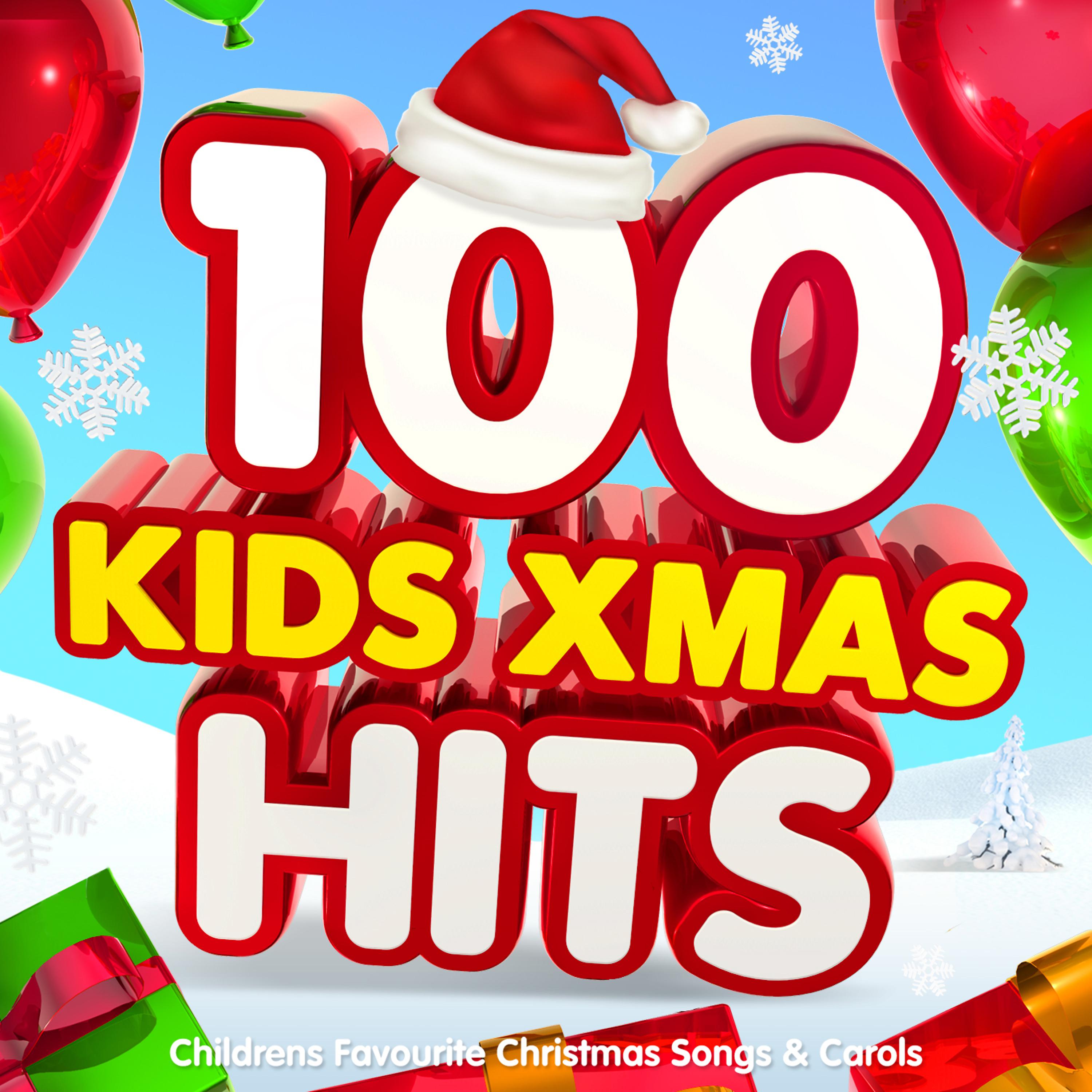 Постер альбома 100 Kids Xmas Hits - Childrens Favourite Christmas Songs & Carols (Deluxe Party Version)
