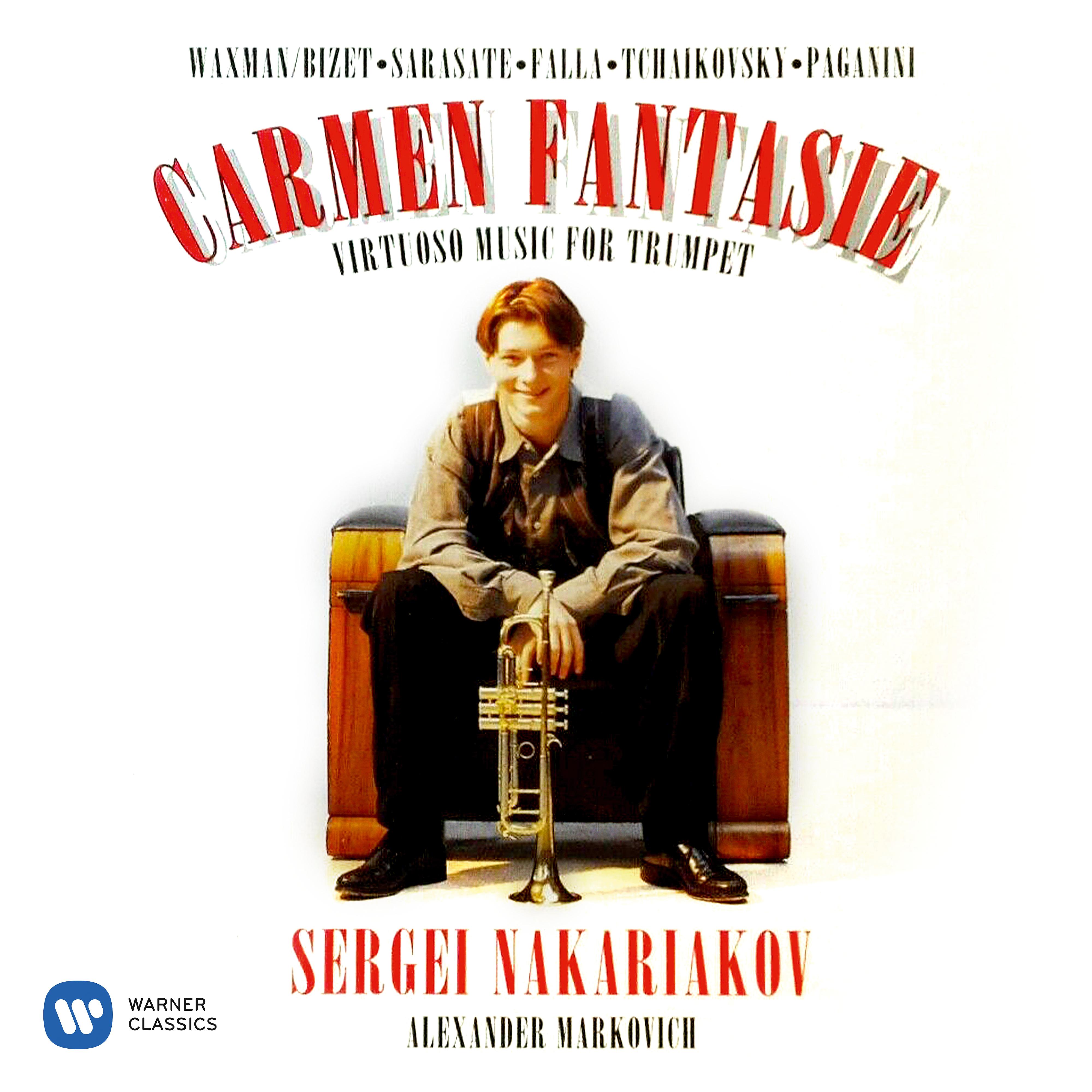 Постер альбома Carmen Fantasie: Virtuoso Music for Trumpet by Waxman, Sarasate & Paganini