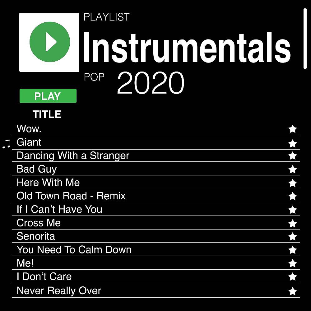 Постер альбома Pop Instrumentals 2020