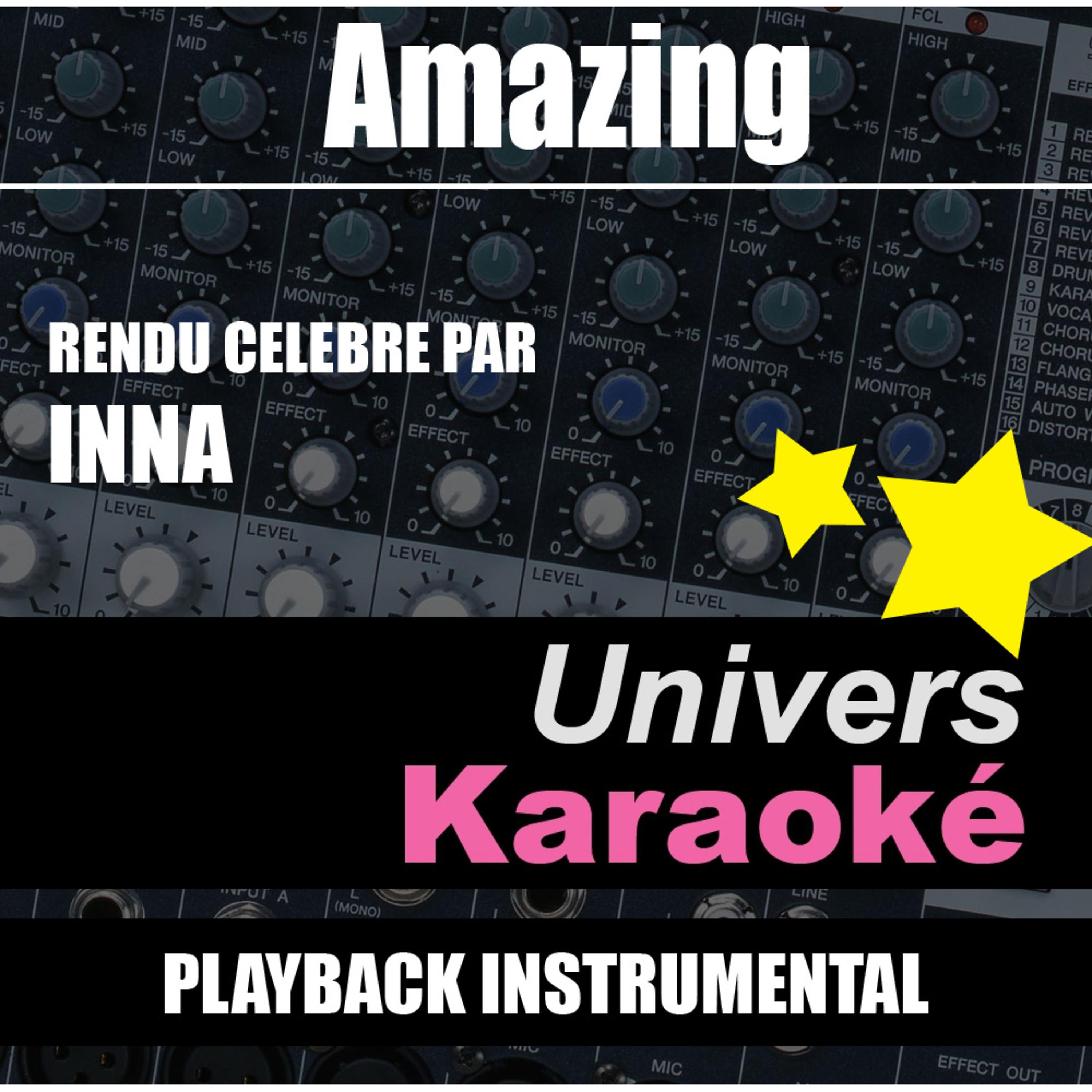 Постер альбома Amazing (Rendu célèbre par Inna) [Version karaoké] - Single