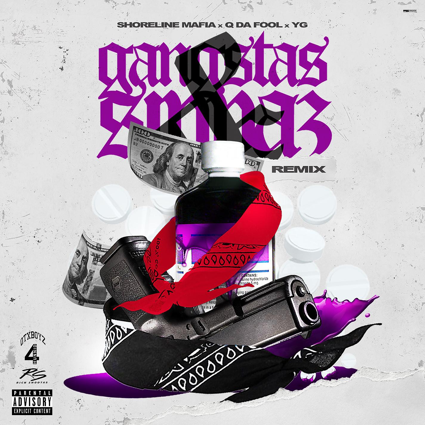 Постер альбома Gangstas & Sippas (feat. Q Da Fool & YG) [Remix]