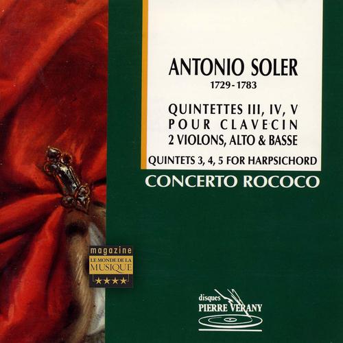Постер альбома Soler : Quintettes pour  clavecin, 2 violons, alto & basse, vol.1