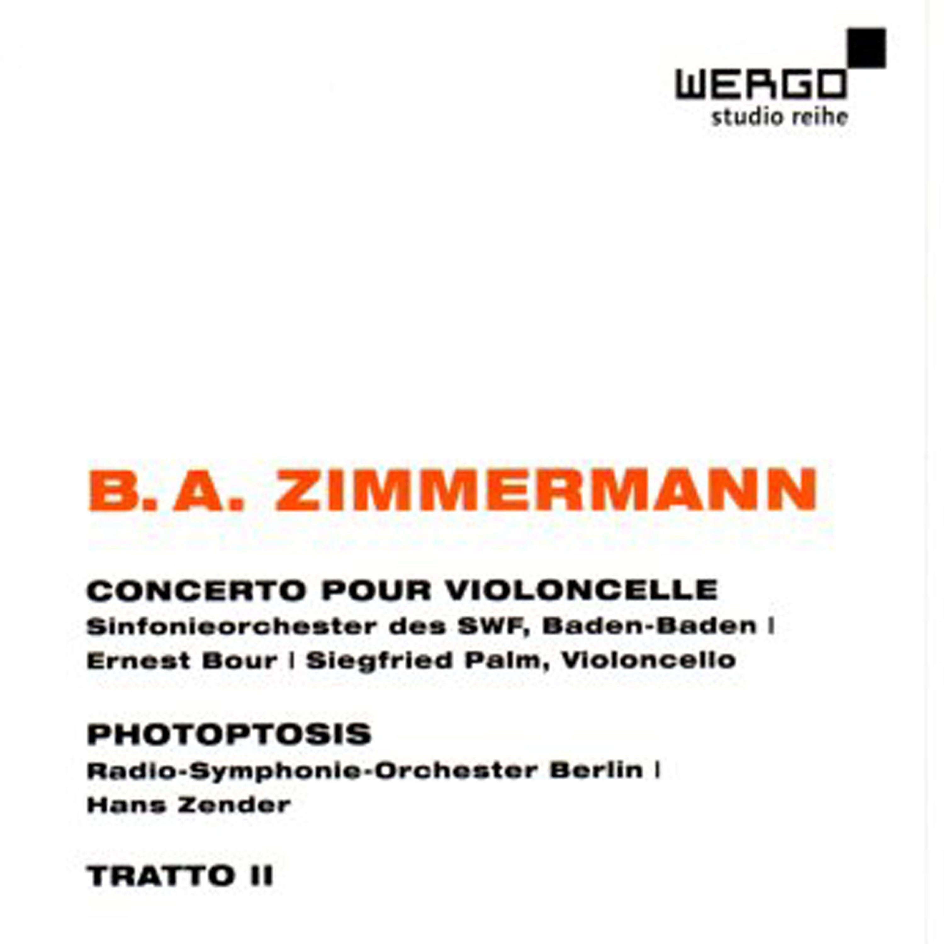 Siegfried Palm - Concert for Violoncello and Orchestra in Form of: 