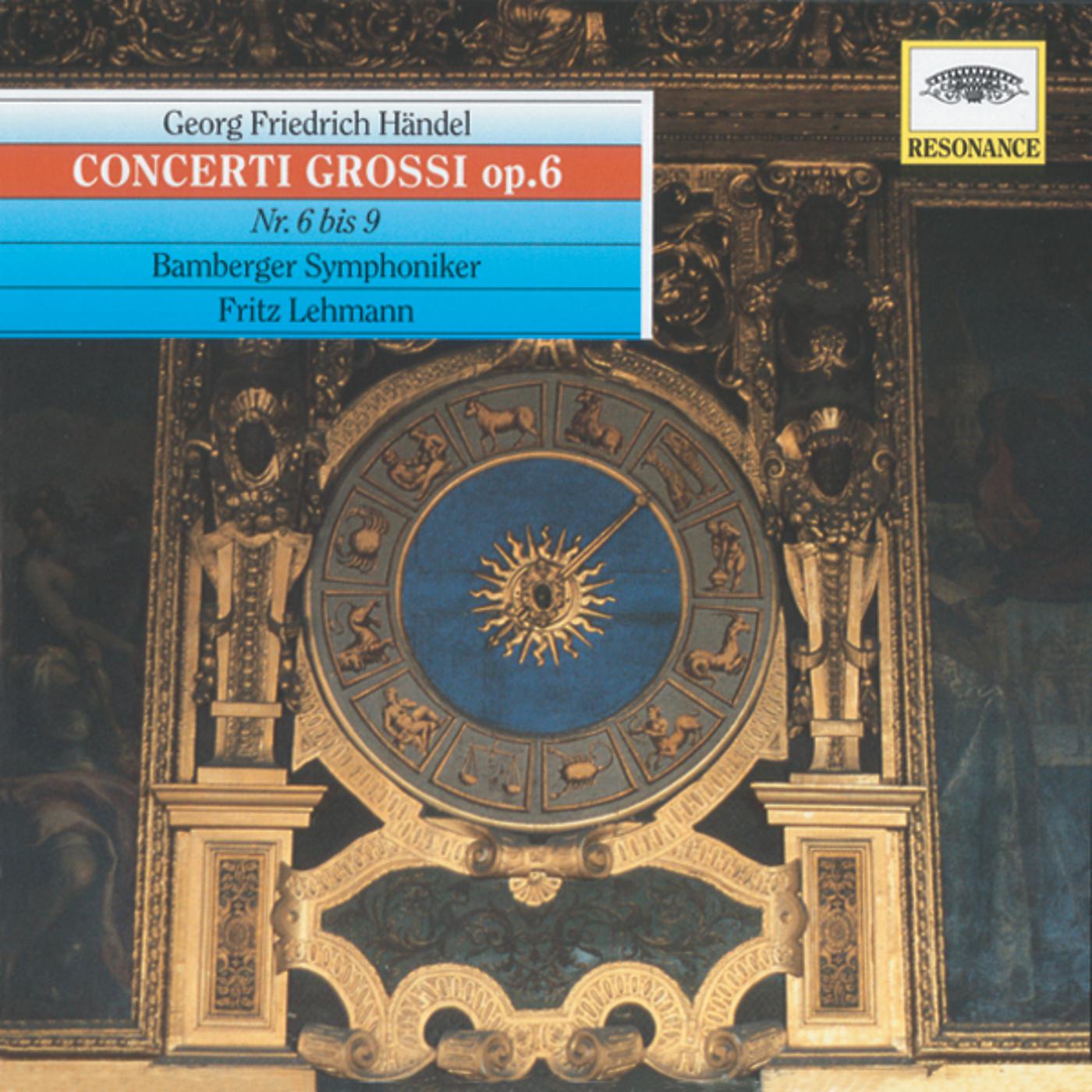 Постер альбома Handel: Concerti grossi, Op.6 Nos. 6-9