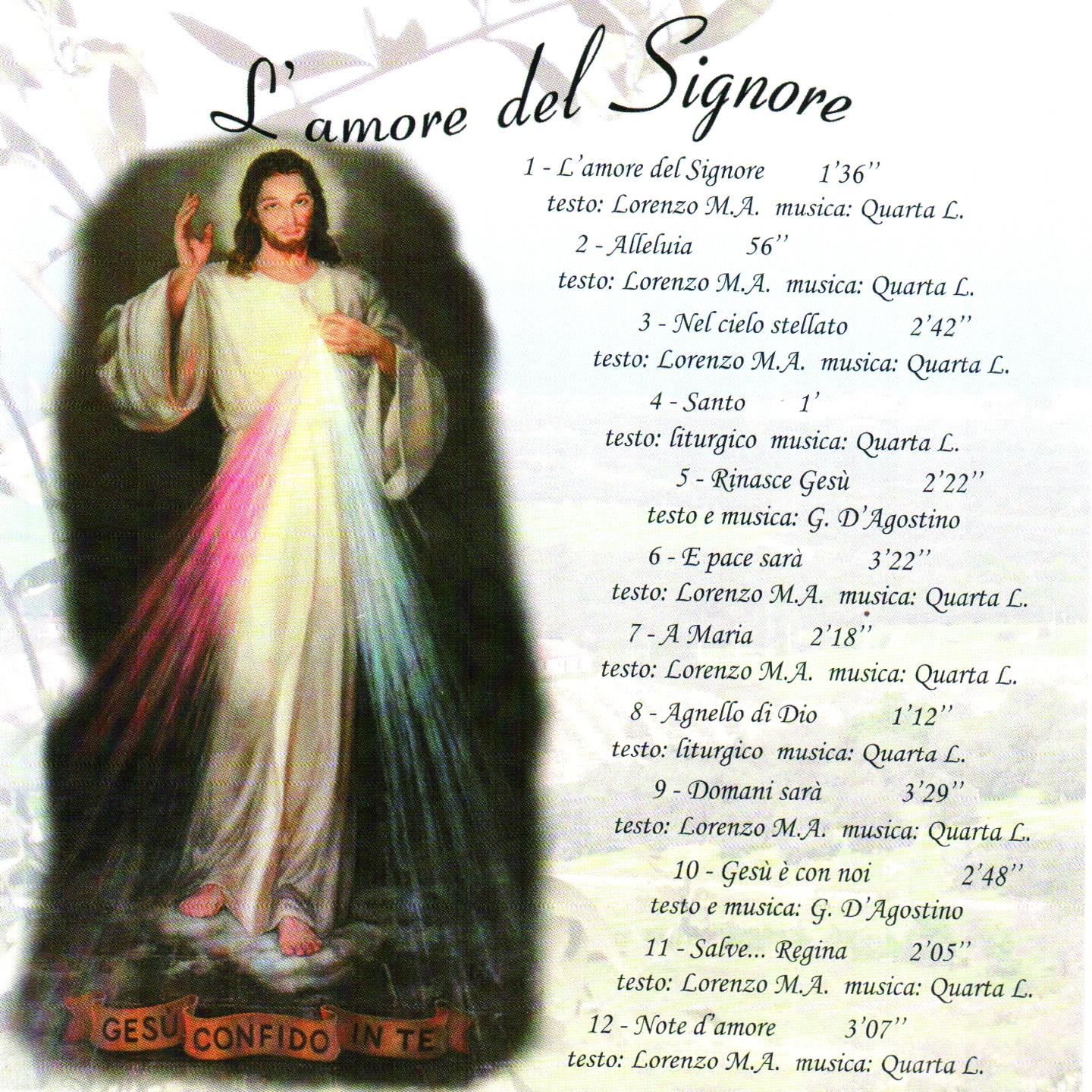Постер альбома L'amore del Signore