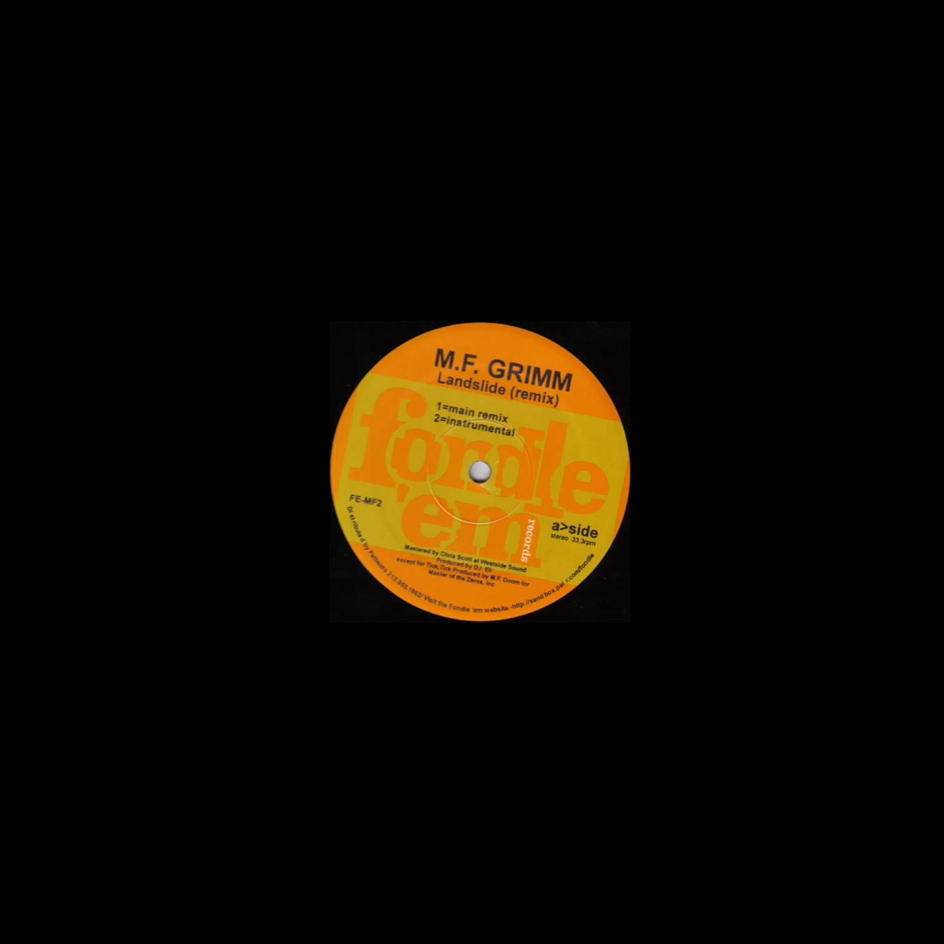 MF Grimm - Landslide (Original)