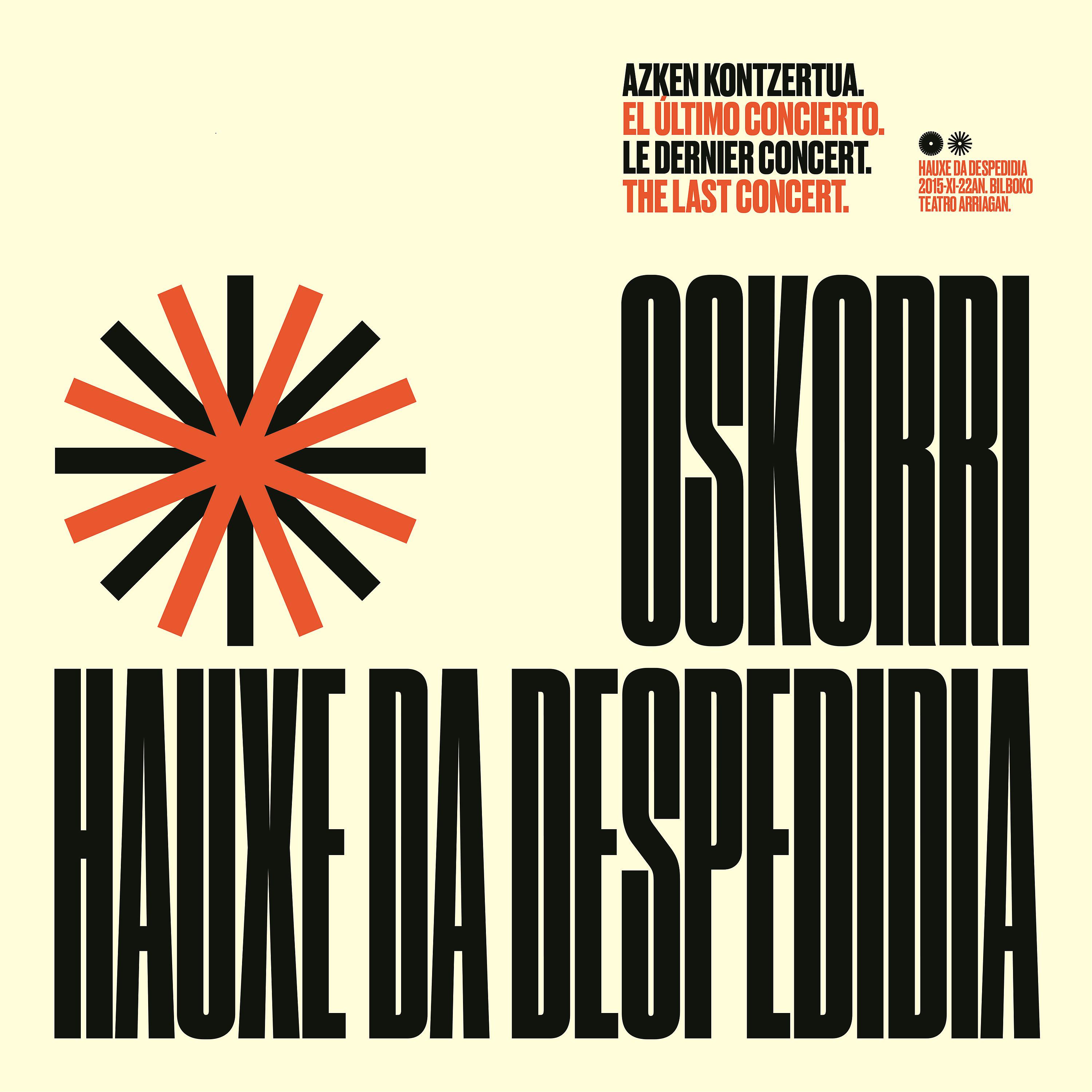Постер альбома Hauxe da despedidia (Zuzenean)