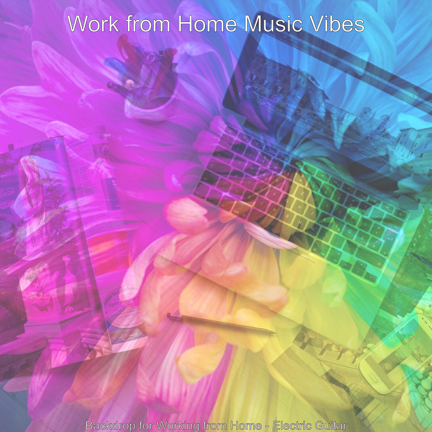 Work from Home Music Vibes - Vibrant Backdrop for Staying at Home