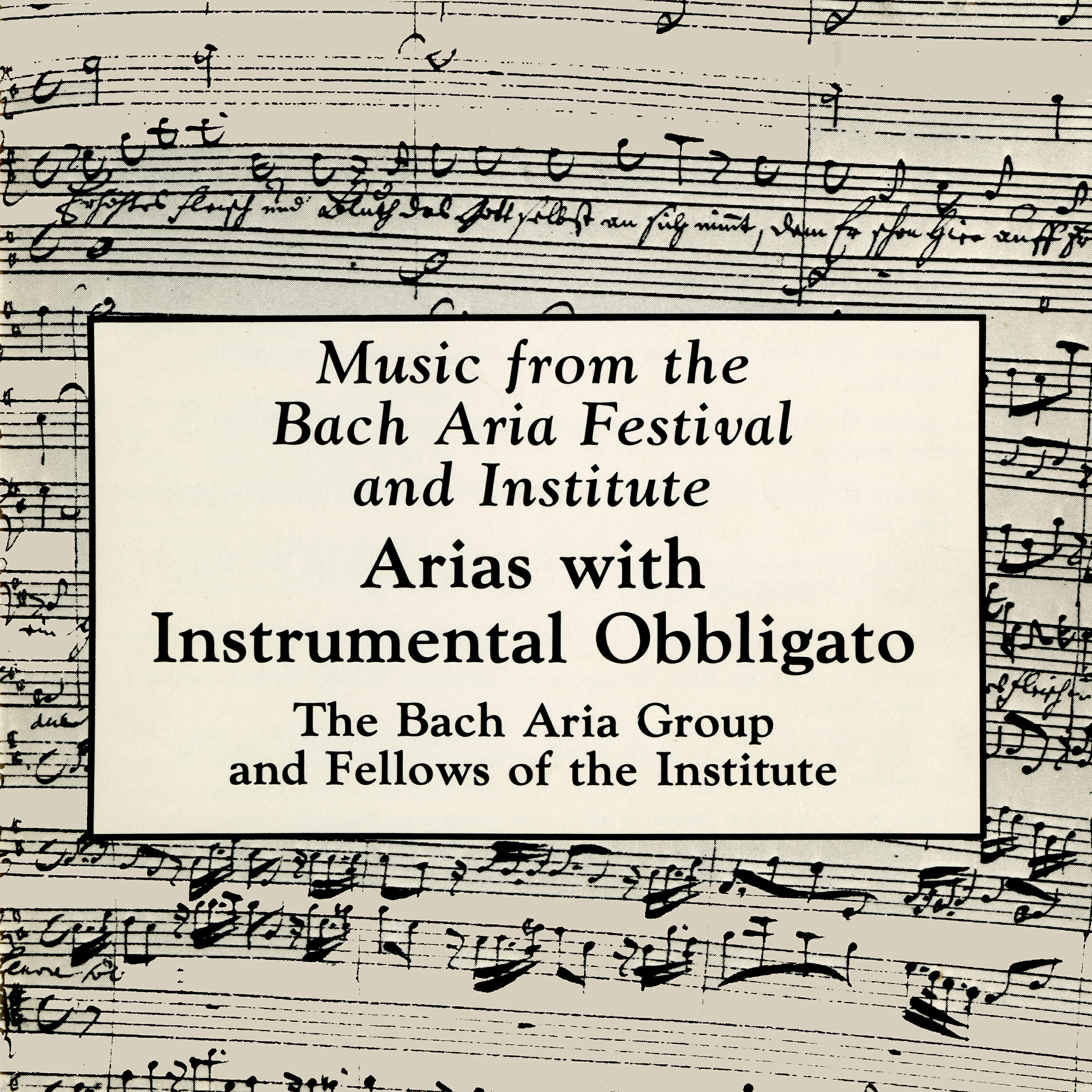 Bach Aria Group - Cantata 158 - 