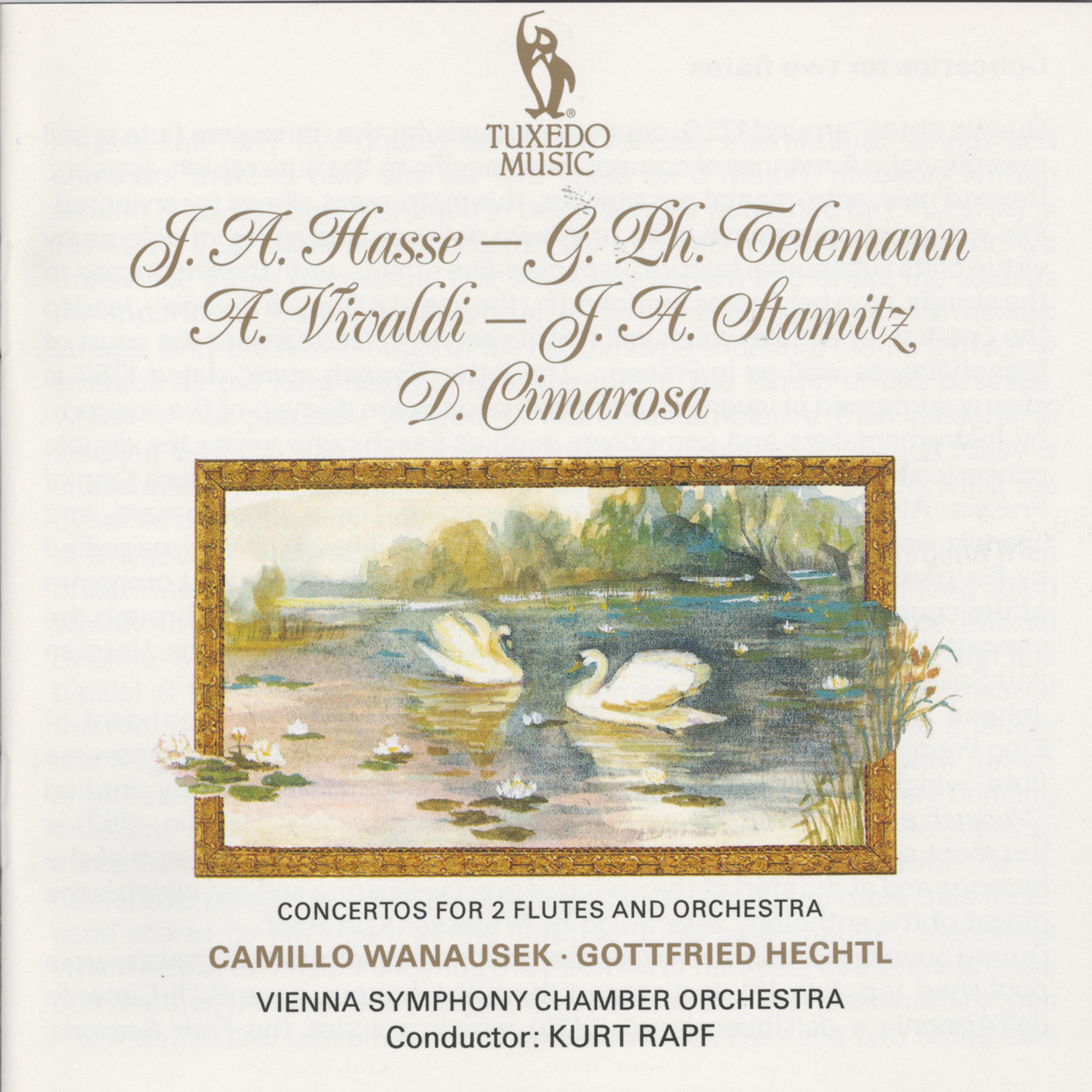 Постер альбома Hasse, Telemann, Vivaldi, Stamitz & Cimarosa: Concertos for Two Flutes