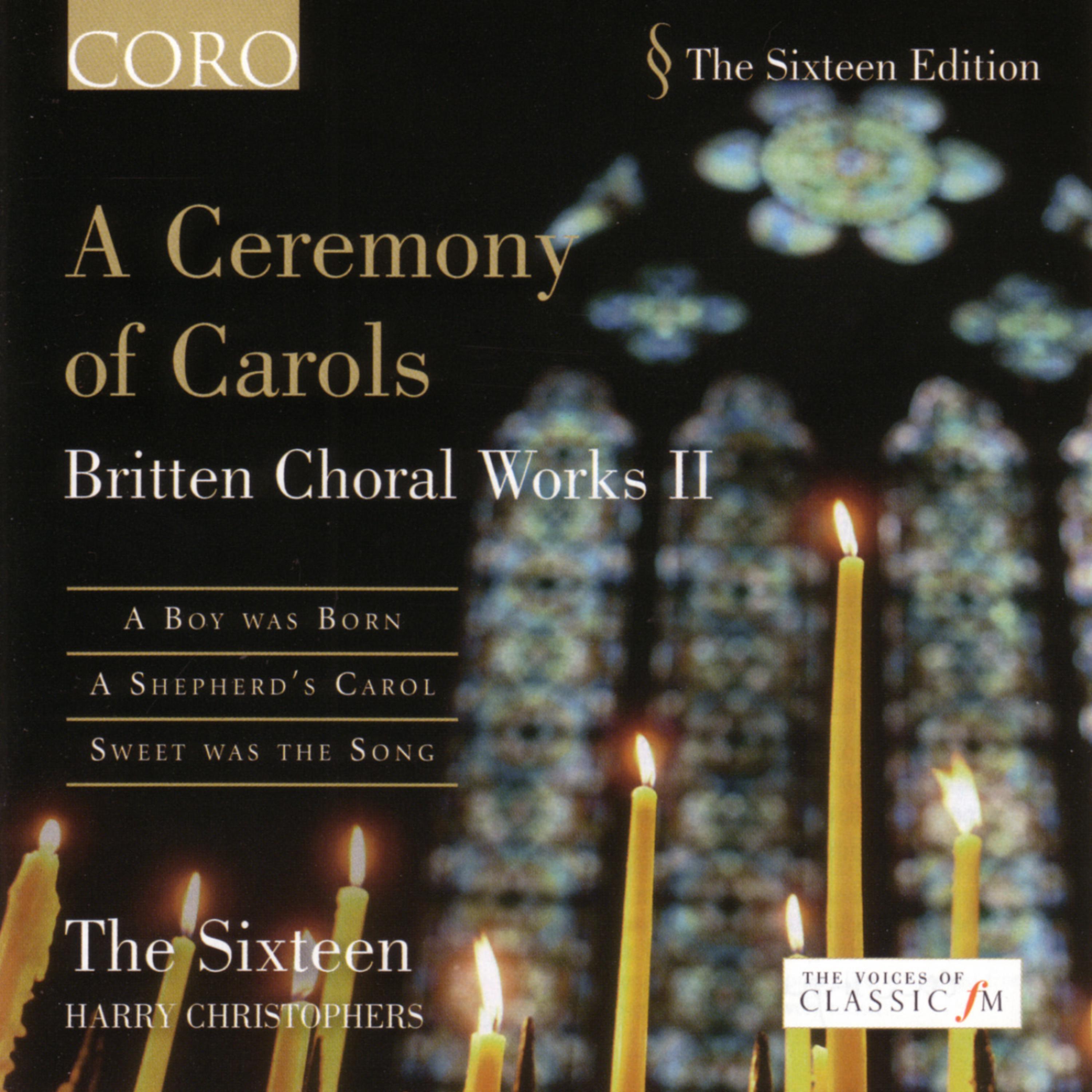 Постер альбома A Ceremony Of Carols - Britten Choral Works II