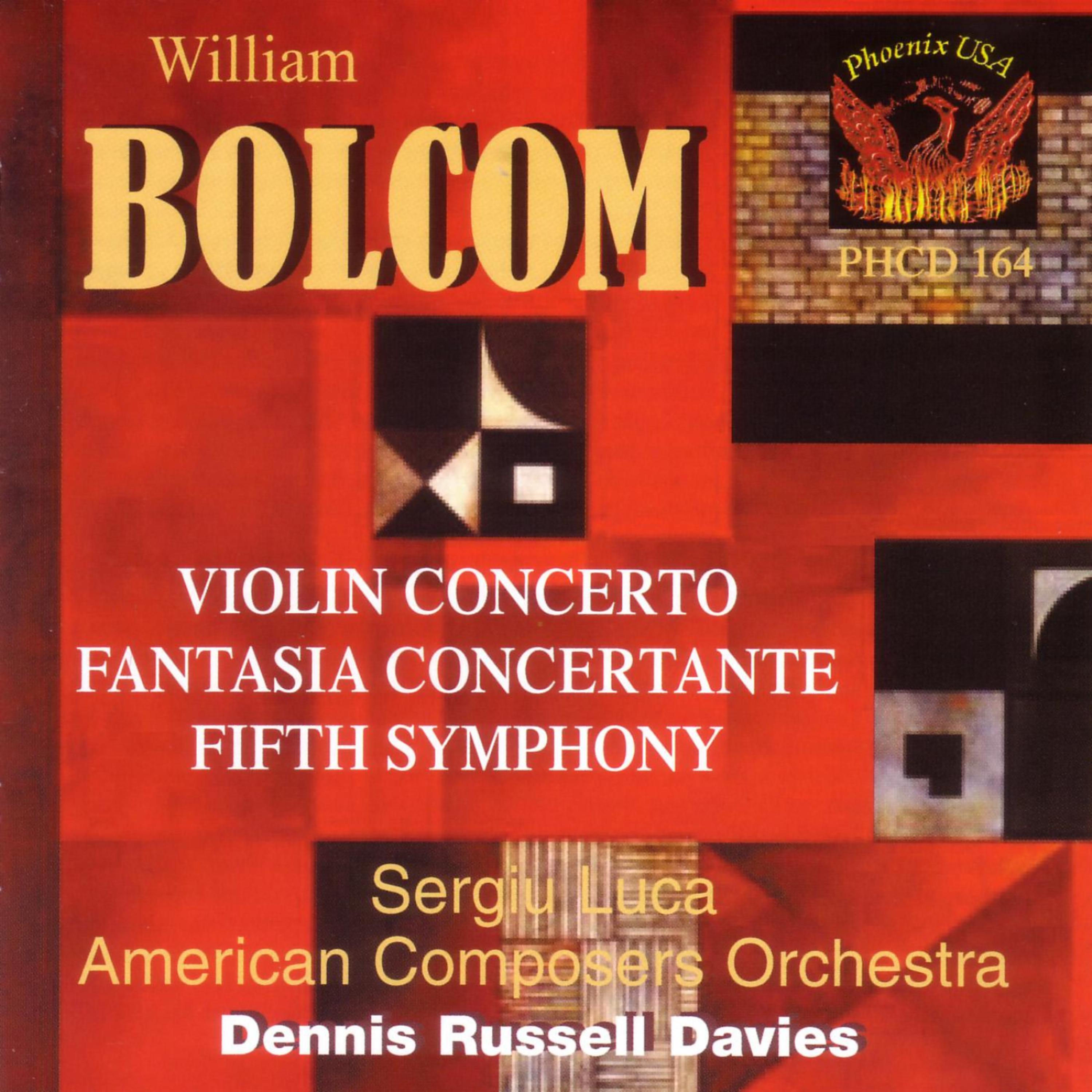 Постер альбома William Bolcom: Fifth Symphony, Violin Concerto