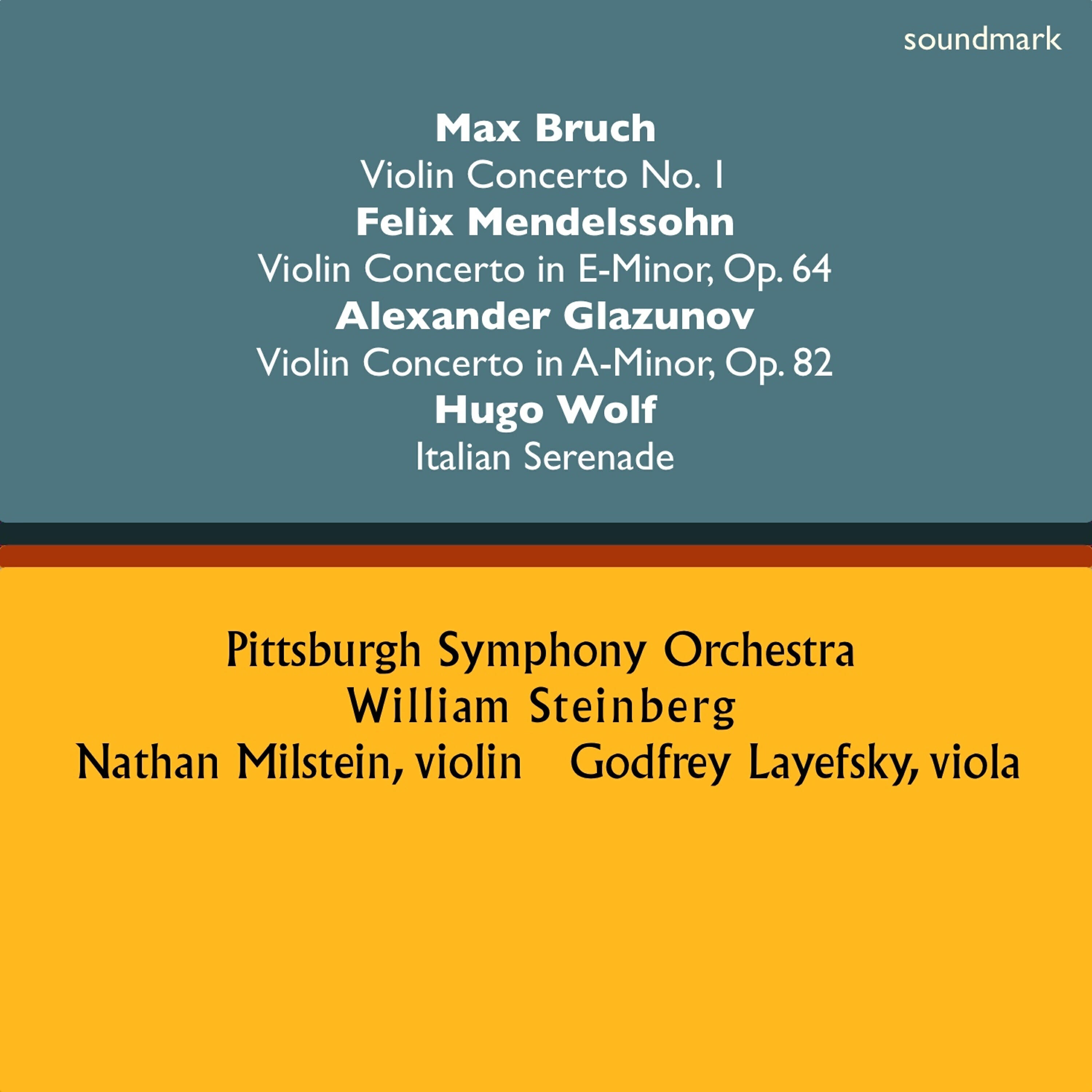 Nathan Milstein - Violin Concerto in A-Minor, Op. 82: I. Moderato