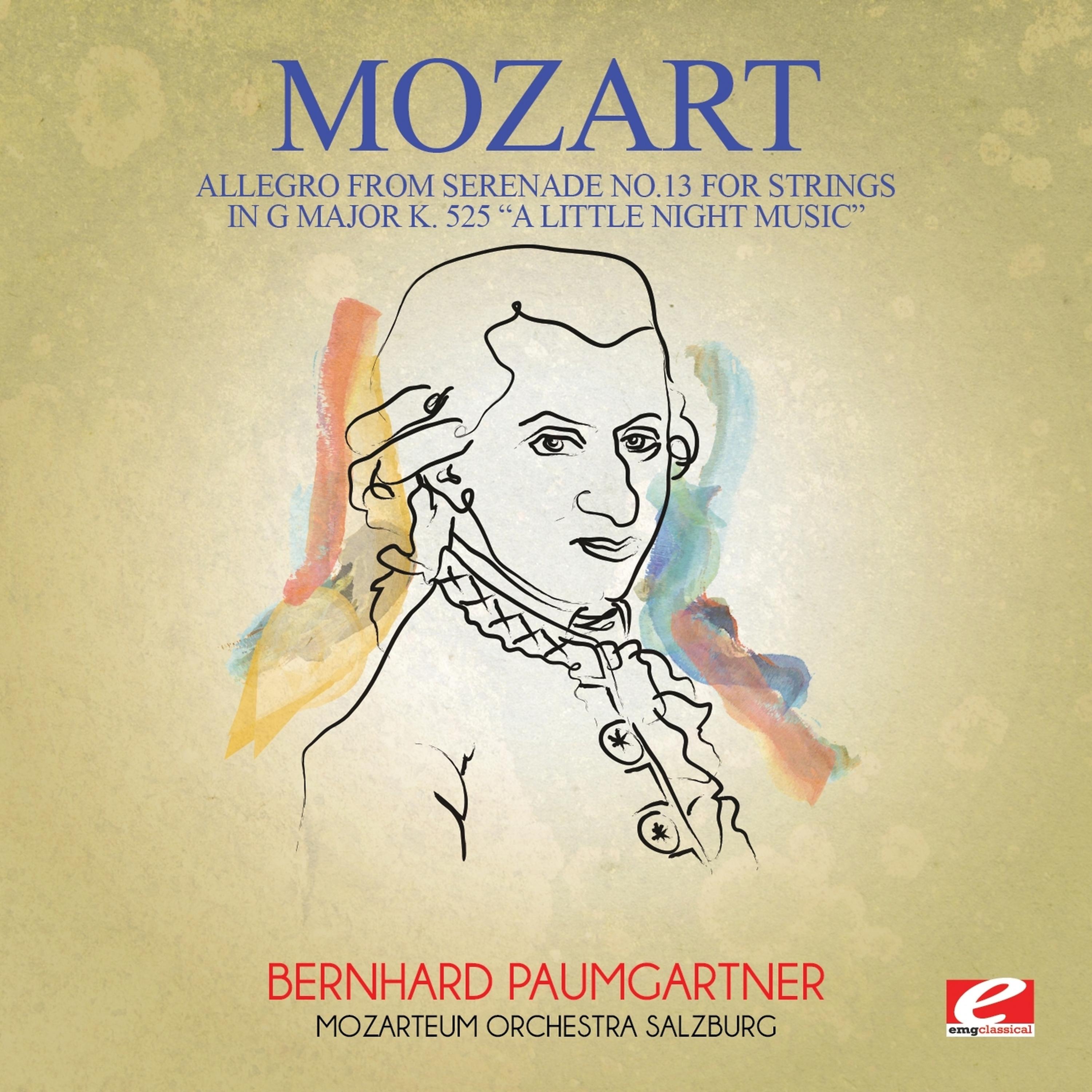Постер альбома Mozart: Allegro from Serenade No.13 for Strings in G Major K. 525 "A Little Night Music" (Digitally Remastered)