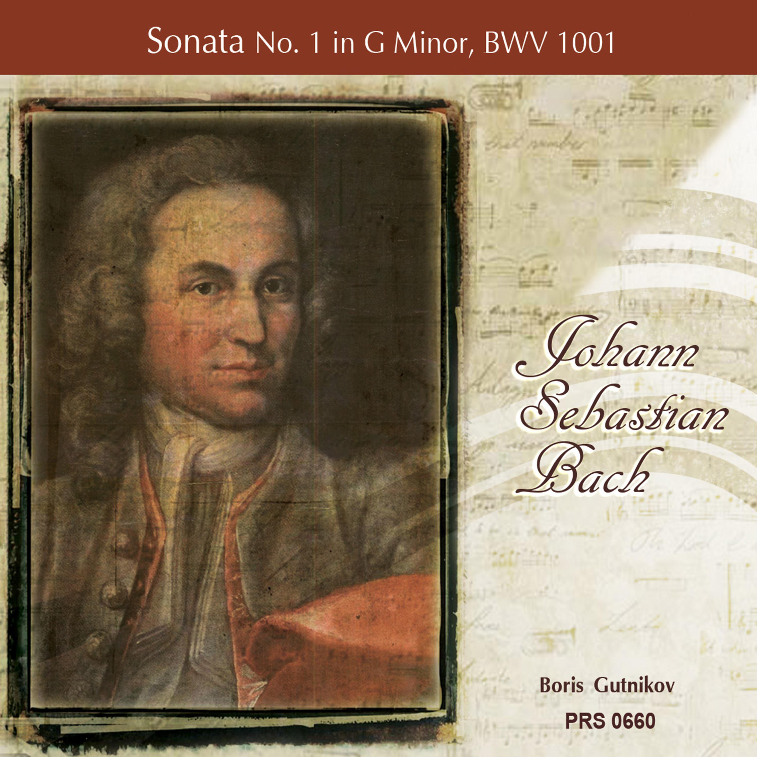 Постер альбома Bach: Sonata No. 1 in G Minor, BWV 1001