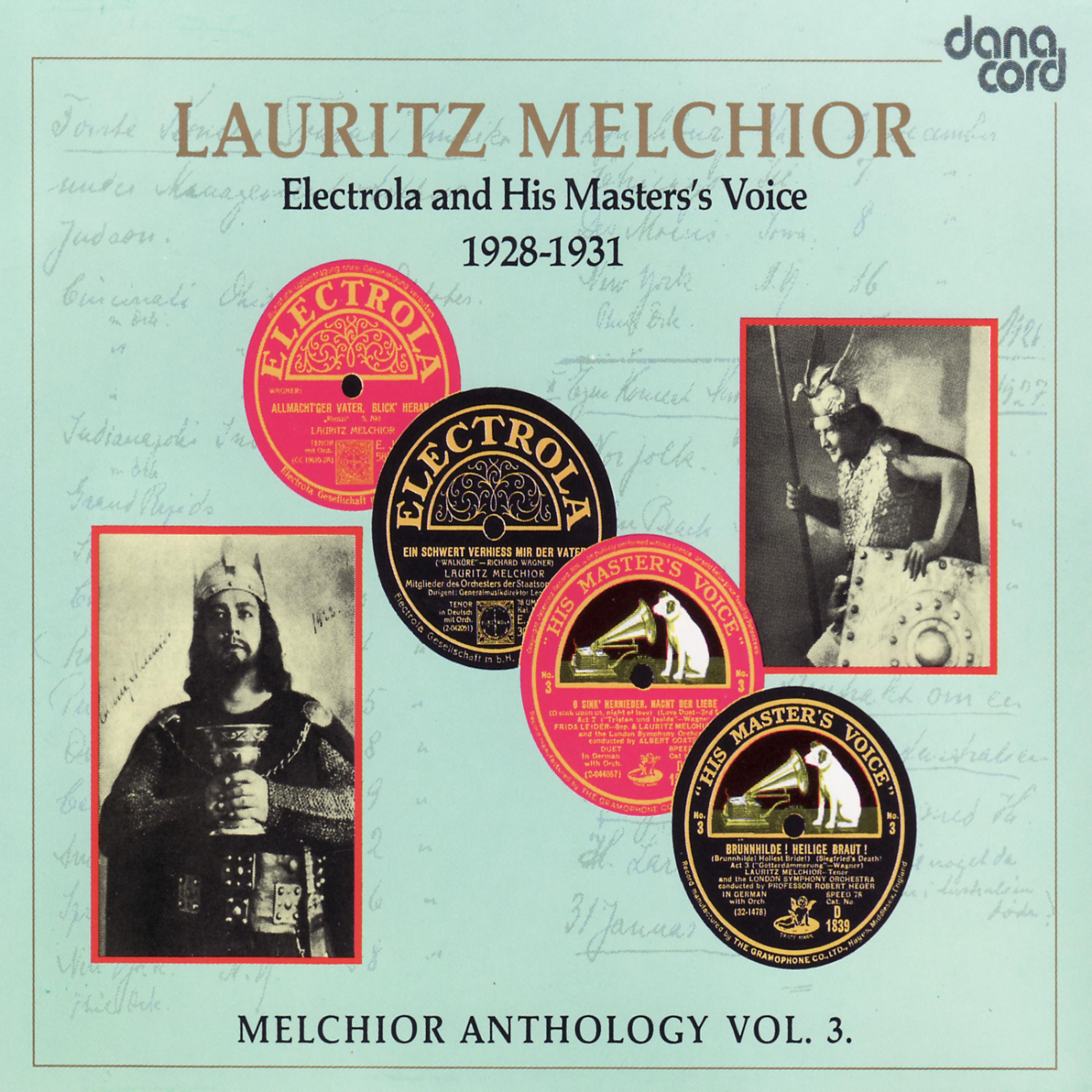Постер альбома Lauritz Melchior Anthology Vol. 3