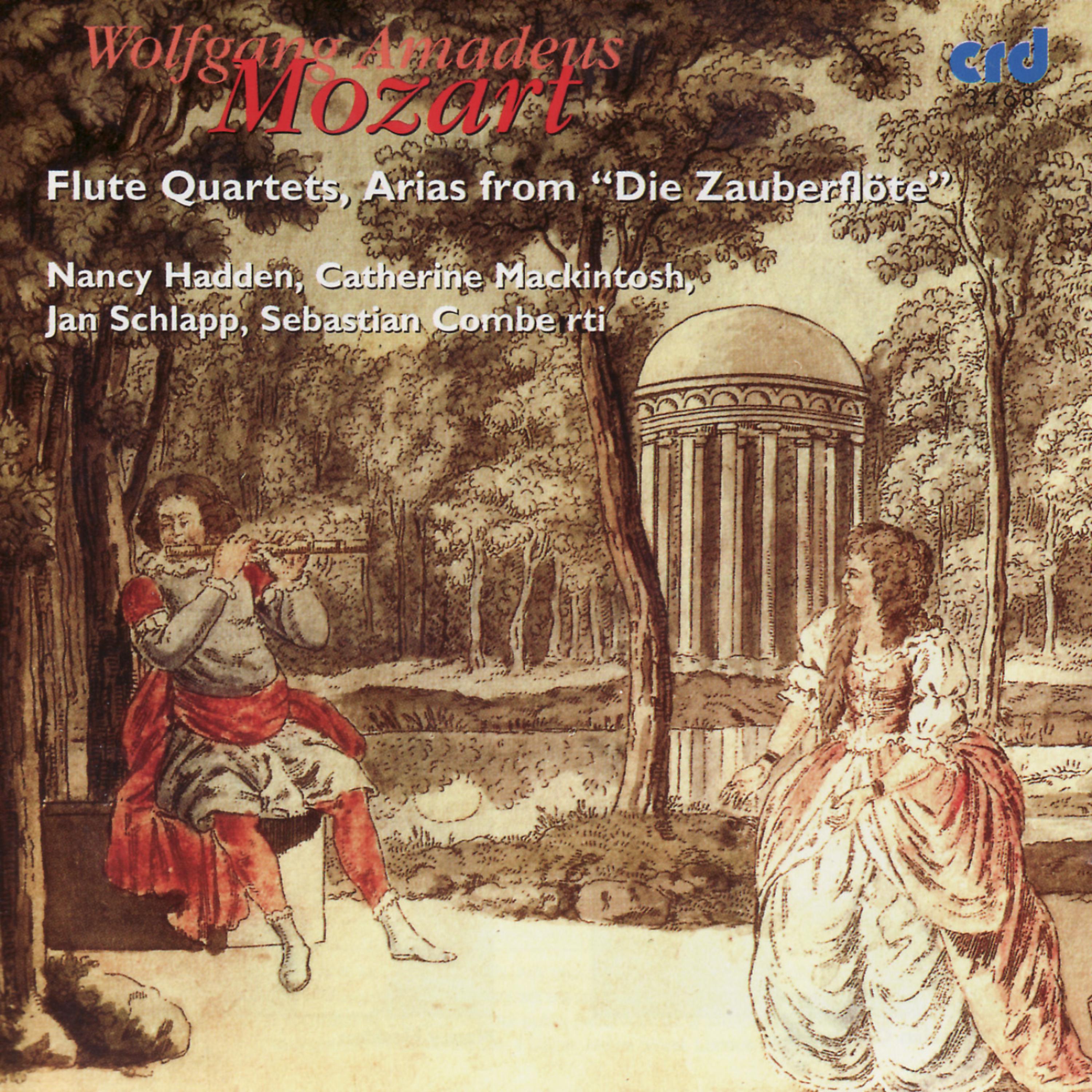 Постер альбома Mozart: Flute Quartets, Arias from "Die Zauberflöte"