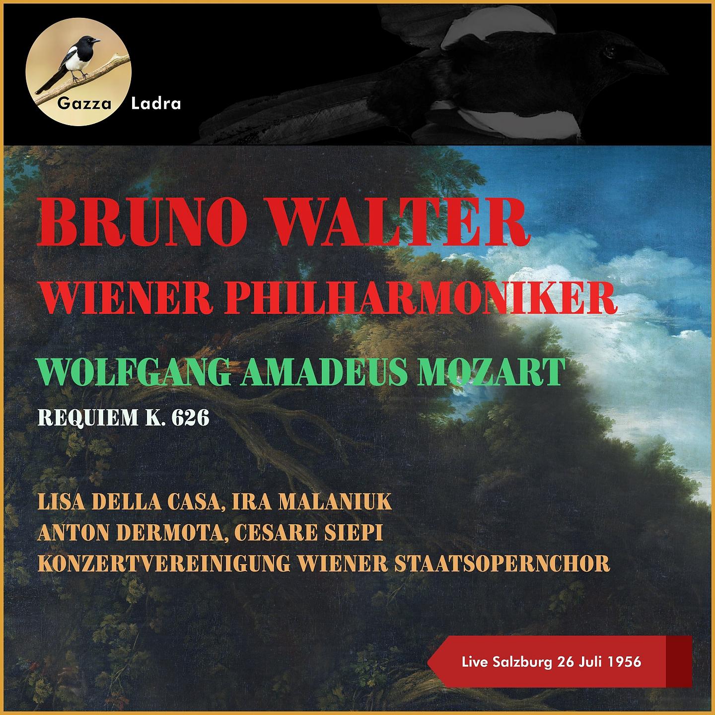 Постер альбома Wolfgang Amadeus Mozart: Requiem K. 626 - Live Salzburg 26 Juli 1956