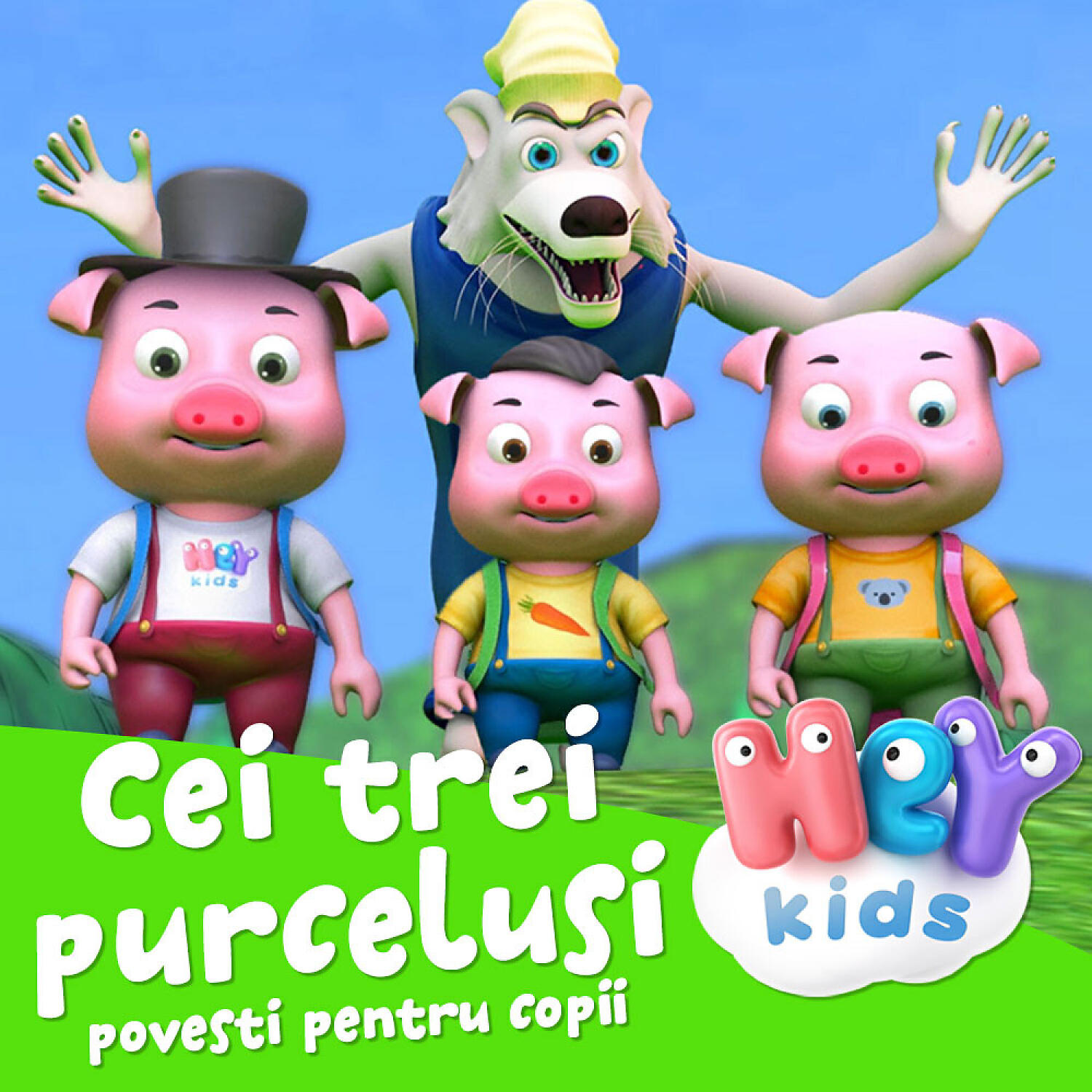 HeyKids Povesti Pentru Copii - Cei Trei Purcelusi