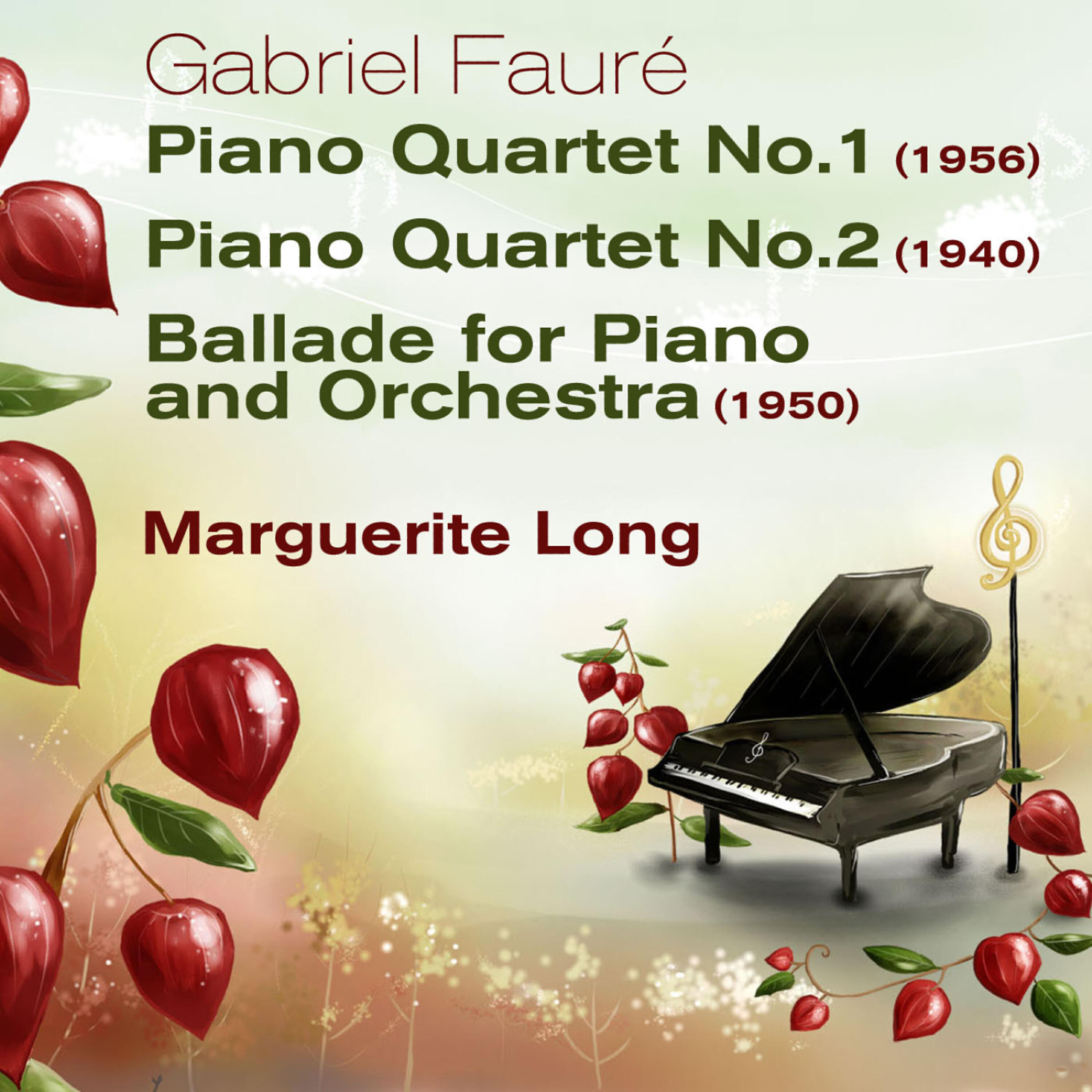 Marguerite Long - Piano Quartet No. 2 in G minor, Op. 45: Adagio non troppo
